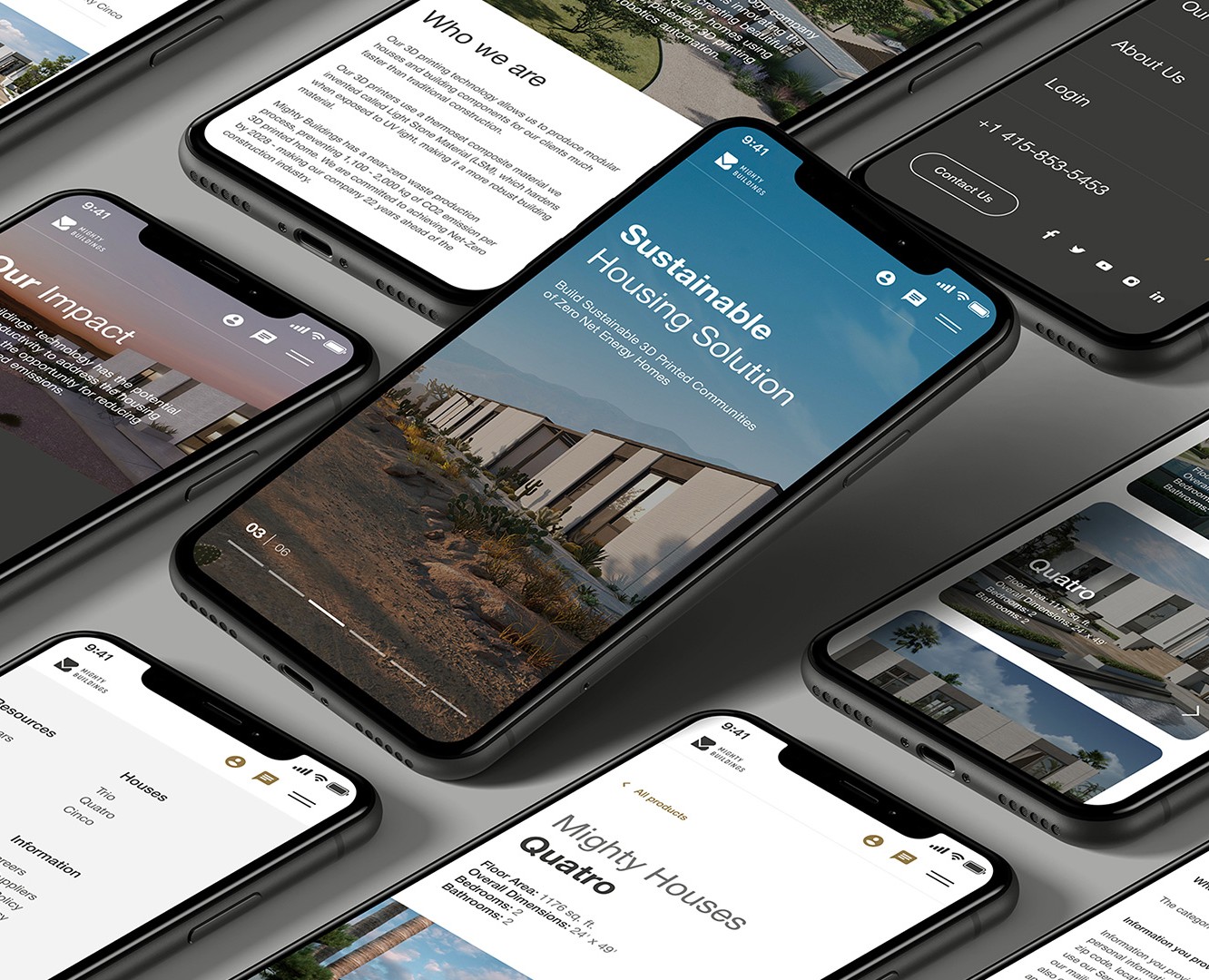 MIGHTY BUILDINGS / WEB / DIGITAL / PRODUCT — Интерфейсы на Dprofile