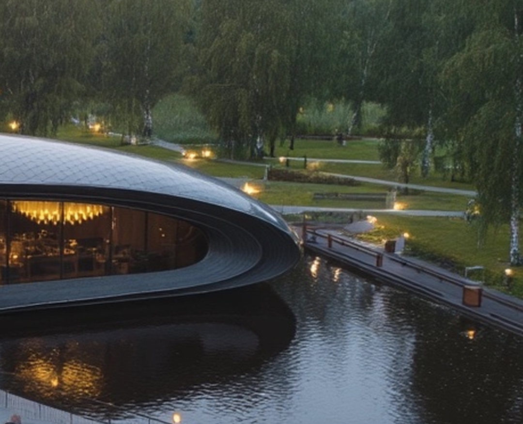 Павильон в Мещерском парке — Иллюстрация на Dprofile