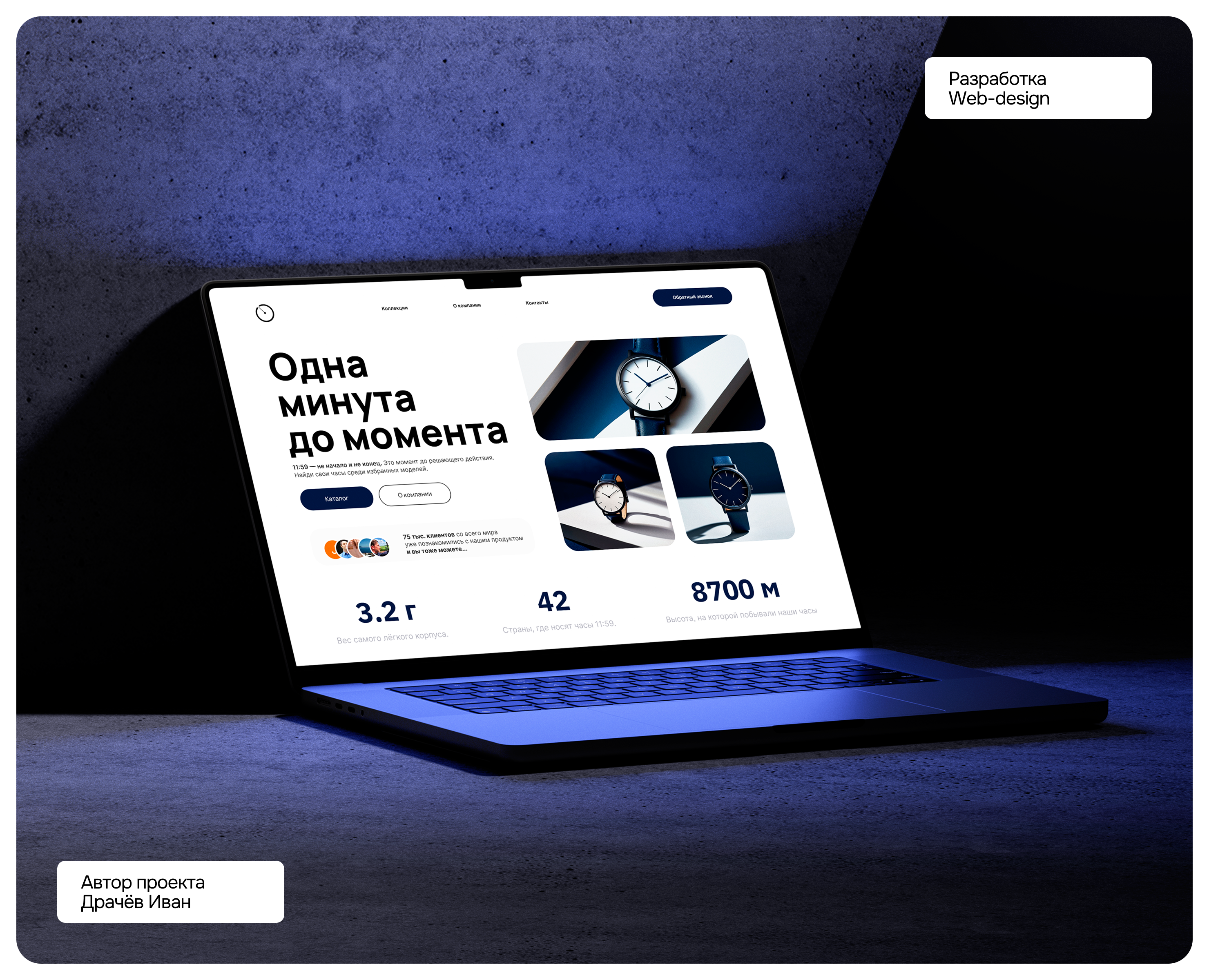 Watch Store Design – UI/UX & Web Design Case — Интерфейсы, Брендинг на Dprofile