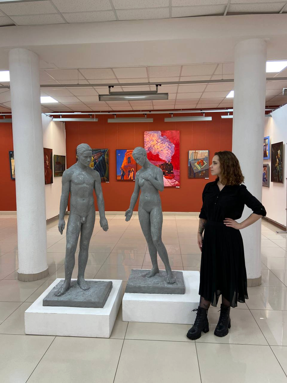 Скульптурная композиция "Адам и Ева" — Изображение №1 — Брендинг, Иллюстрация на Dprofile