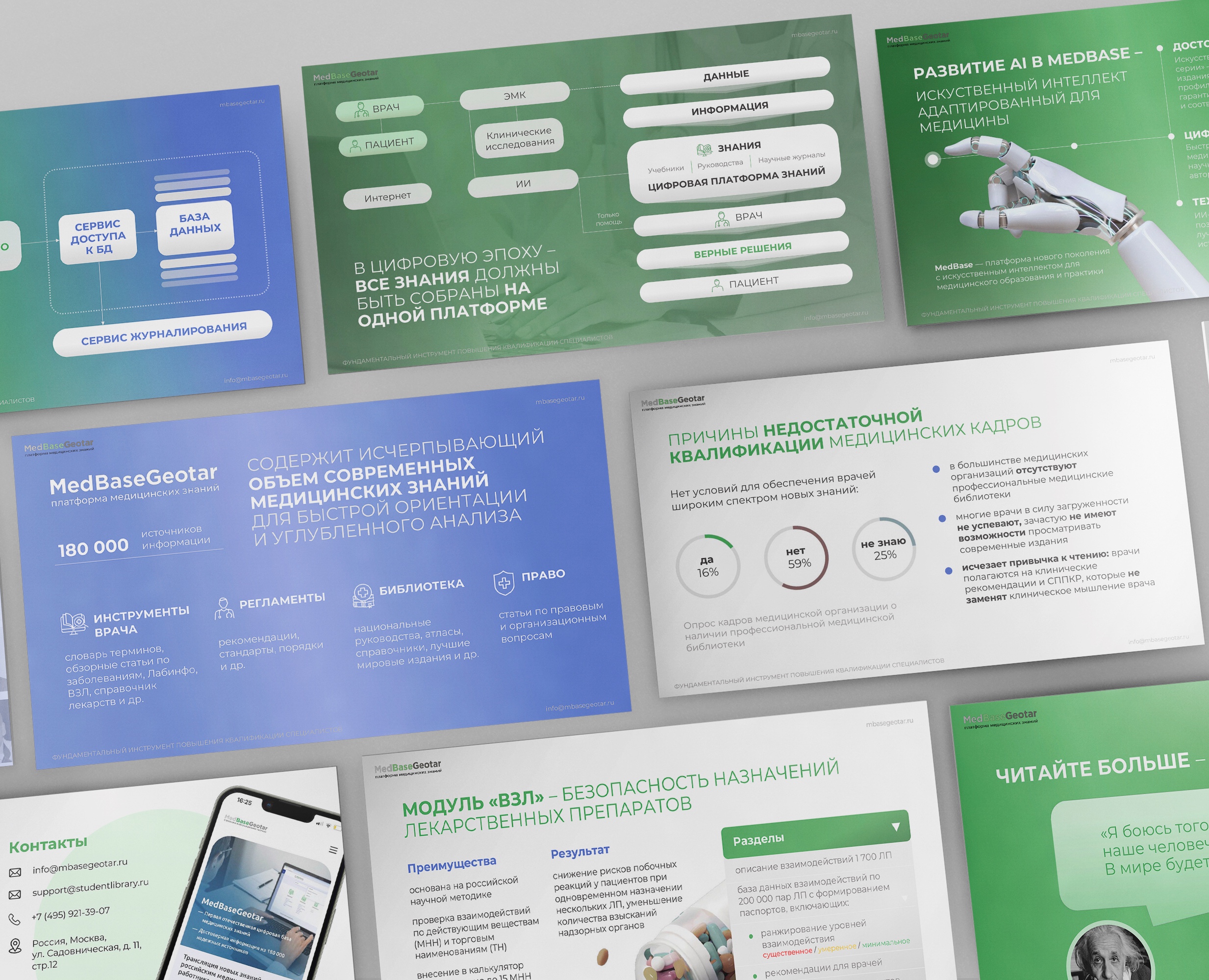 MedBase (визуал для презентаций) — Брендинг, Маркетинг на Dprofile