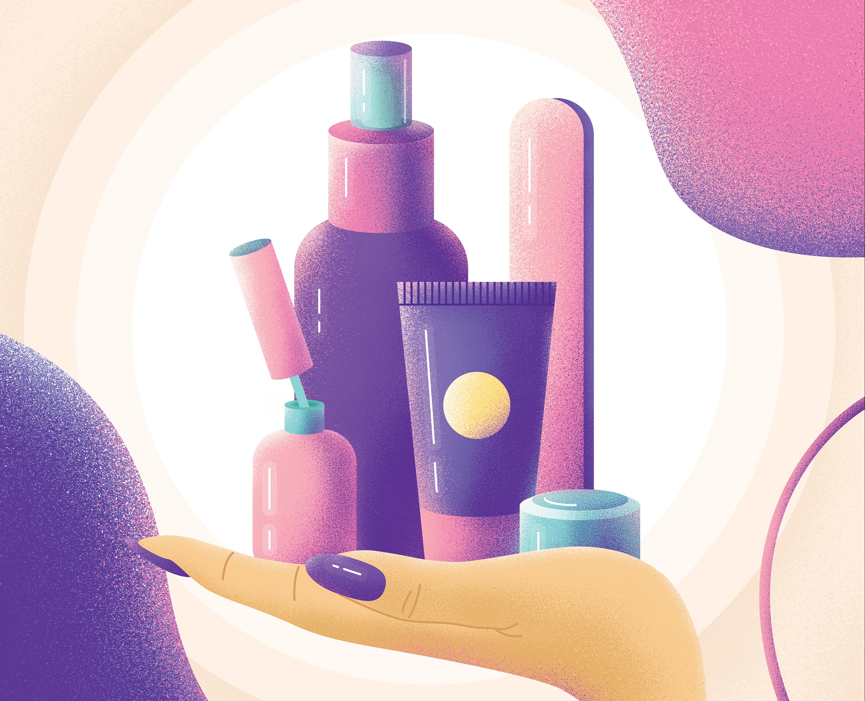 Иллюстрация для косметического магазина — Иллюстрация, Графика на Dprofile