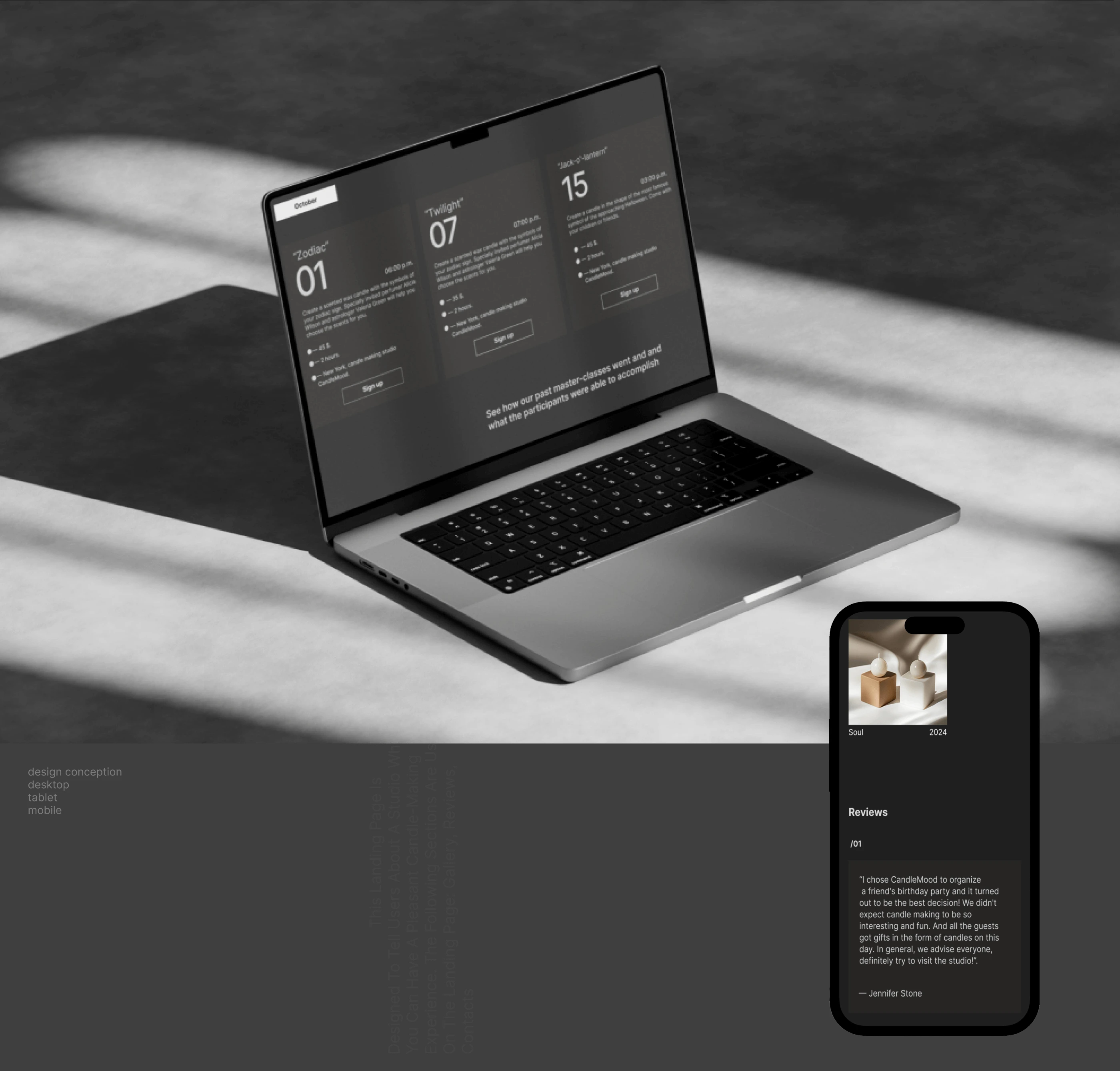 Candle Mood — Изображение №4 — Интерфейсы на Dprofile