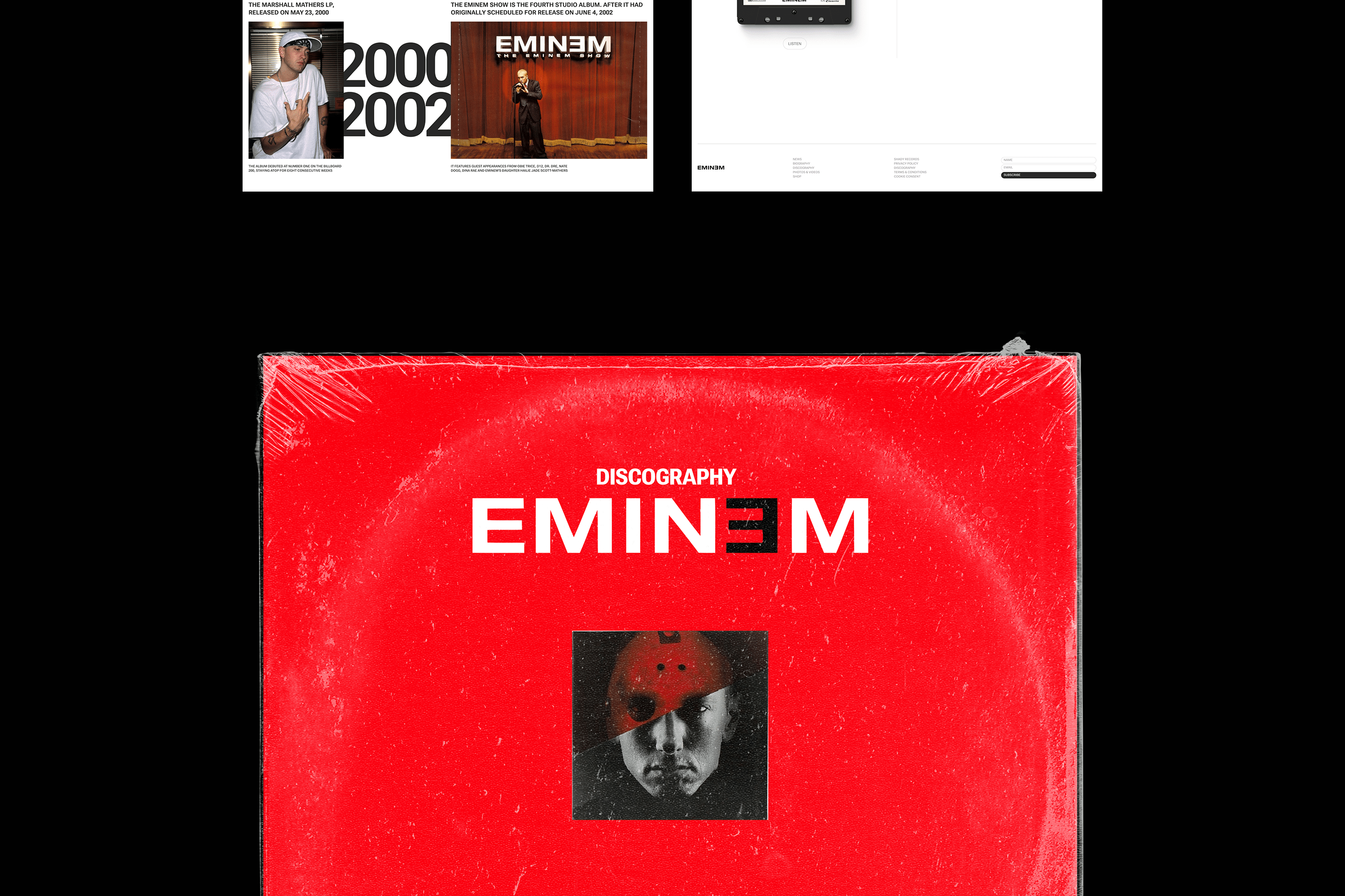 Eminem Website Concept — Изображение №14 — Интерфейсы на Dprofile