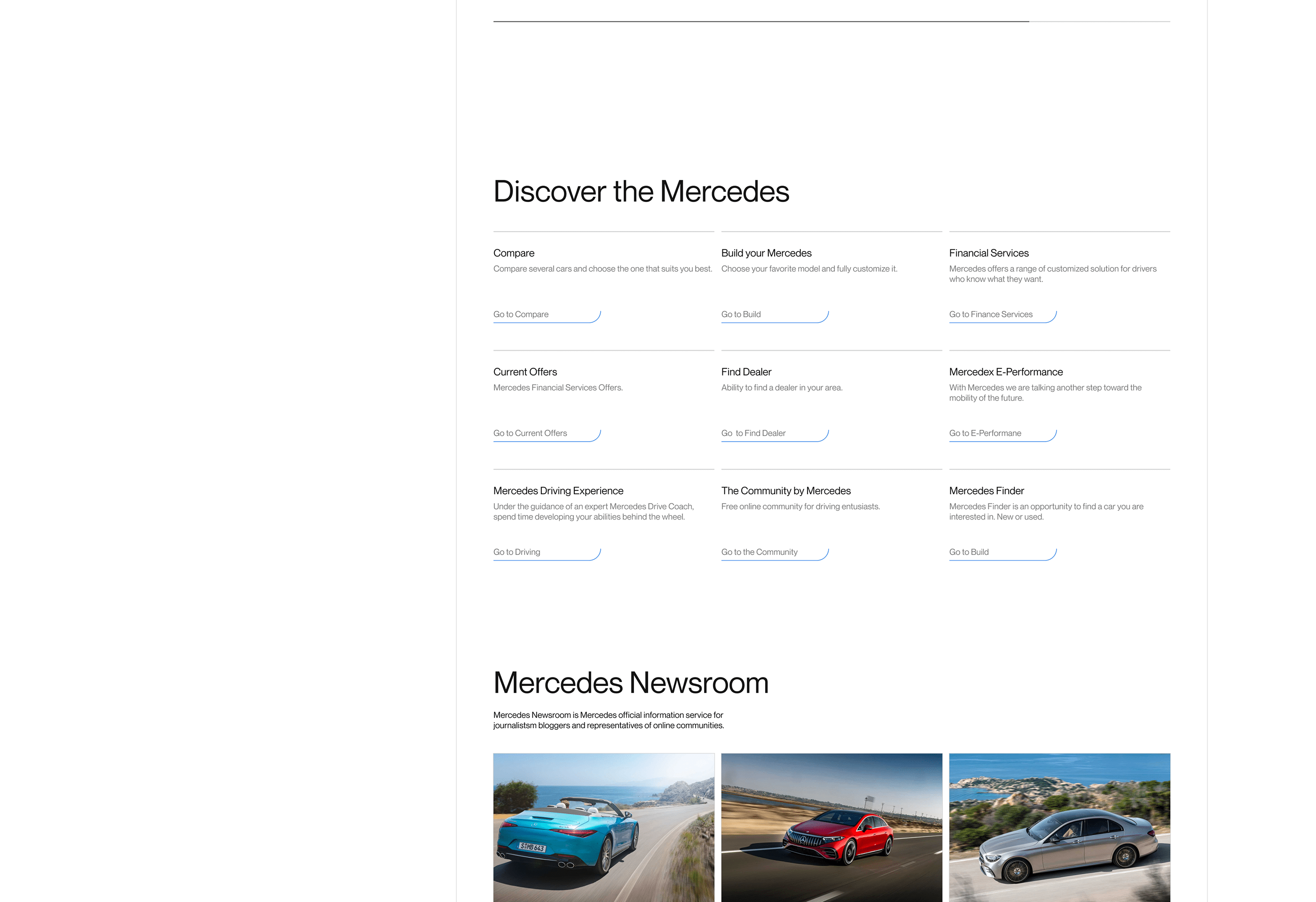 Mercedes-Benz Website Concept — Изображение №6 — Интерфейсы на Dprofile