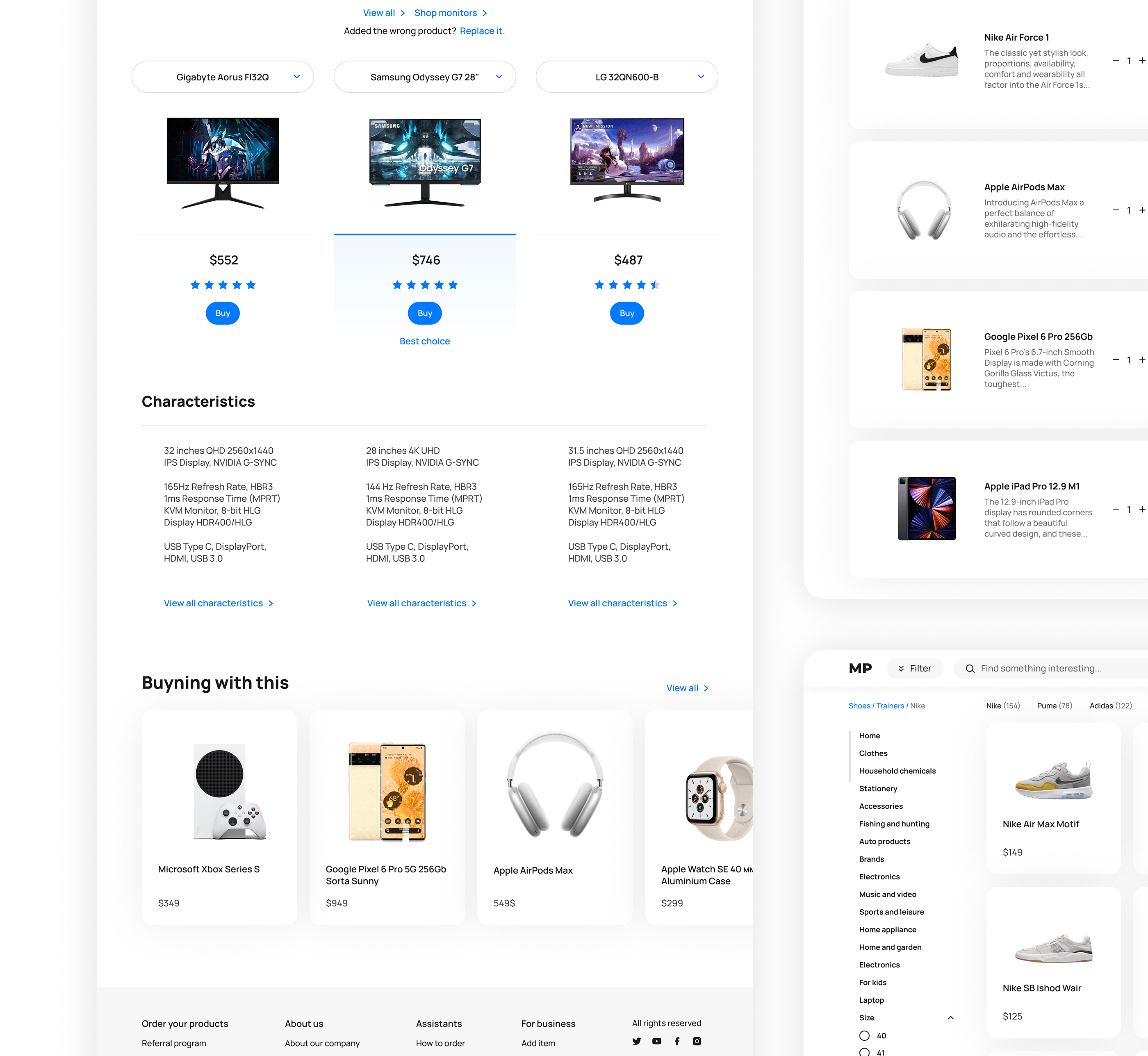 MP – Marketplace Concept — Изображение №6 — Интерфейсы на Dprofile