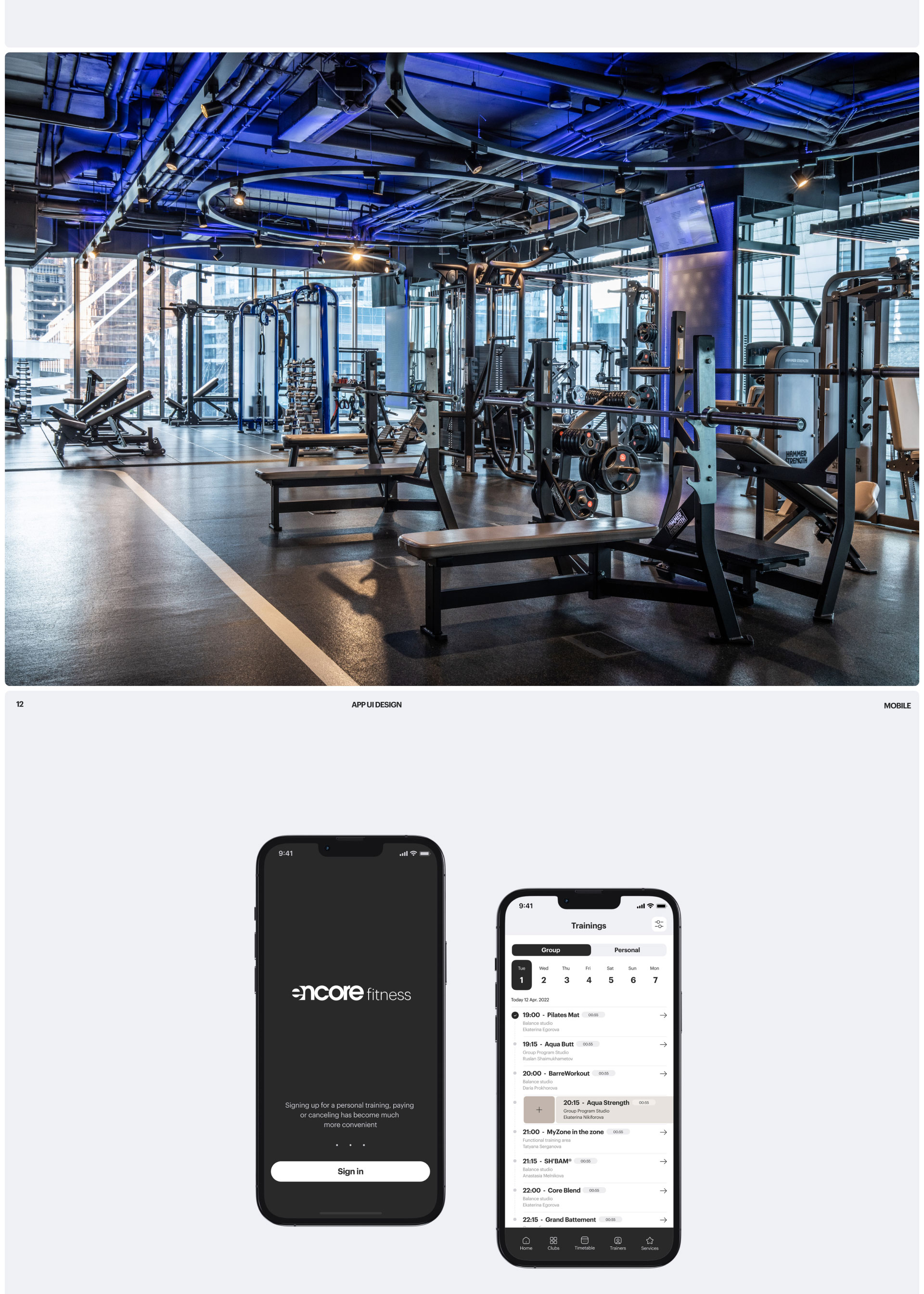 Encore Fitness Website — Изображение №21 — Интерфейсы, Анимация на Dprofile