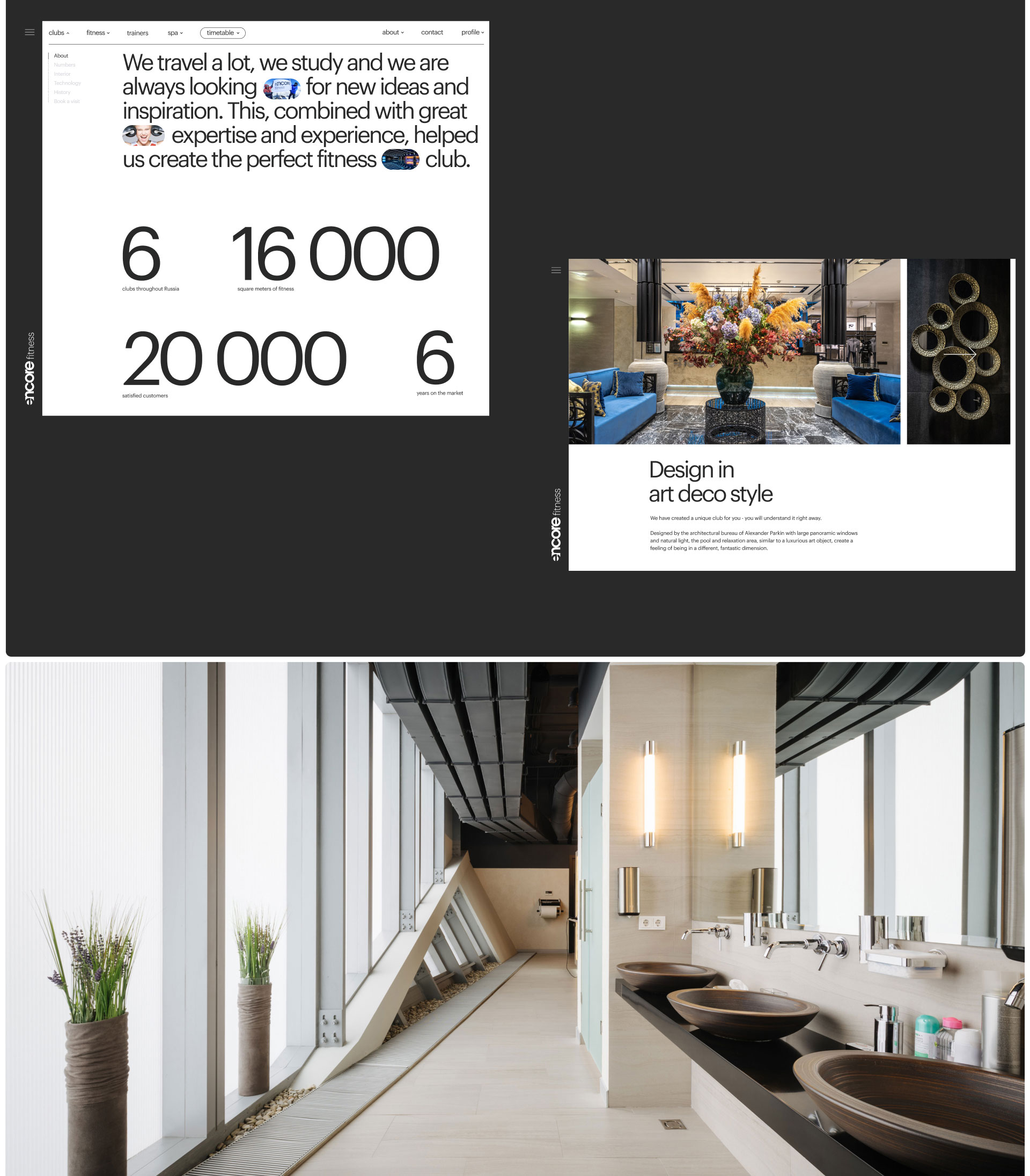 Encore Fitness Website — Изображение №17 — Интерфейсы, Анимация на Dprofile