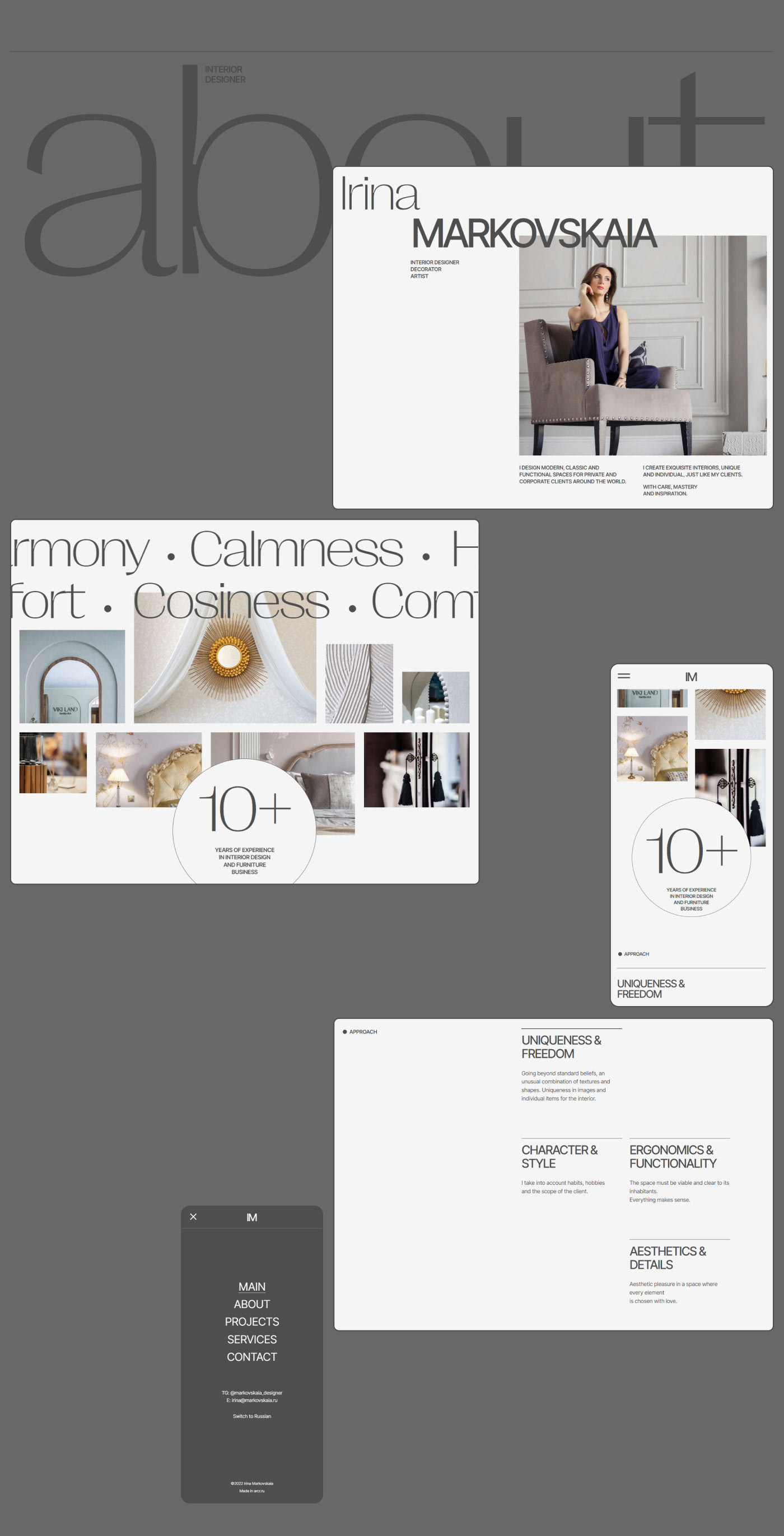 IM Interior Designer Website — Изображение №4 — Интерфейсы, Брендинг на Dprofile