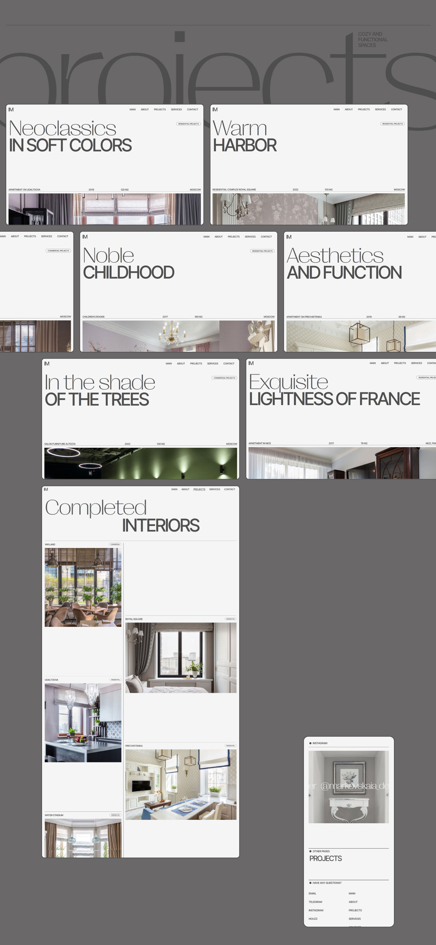 IM Interior Designer Website — Изображение №3 — Интерфейсы, Брендинг на Dprofile