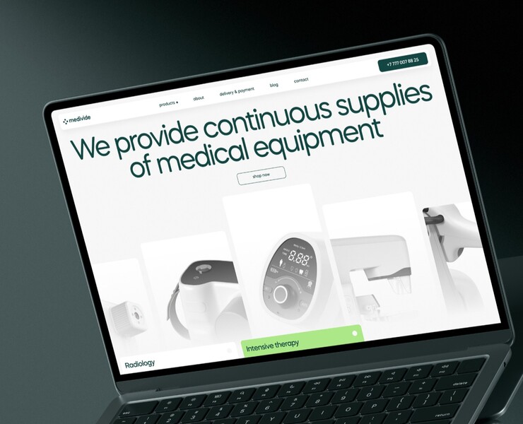 Medivide Website & Branding — Интерфейсы, Брендинг на Dprofile
