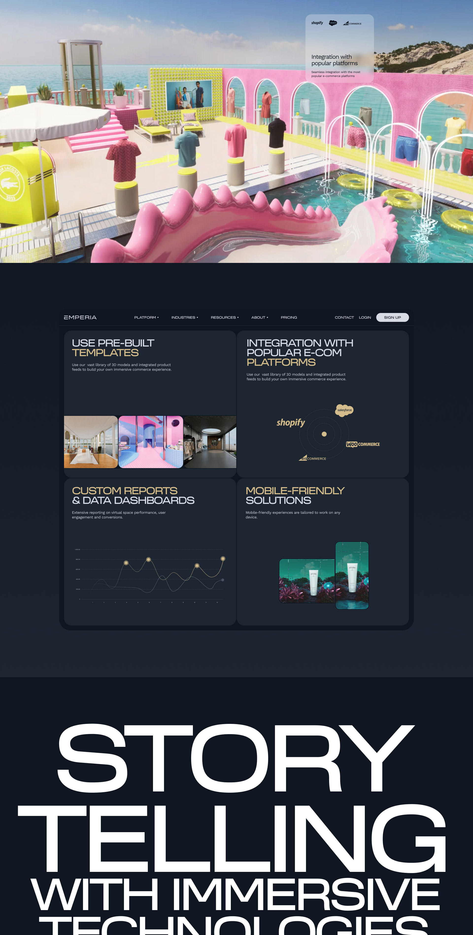 Emperia Virtual Store Platform for Retail & Fashion — Изображение №11 — Интерфейсы, Анимация на Dprofile