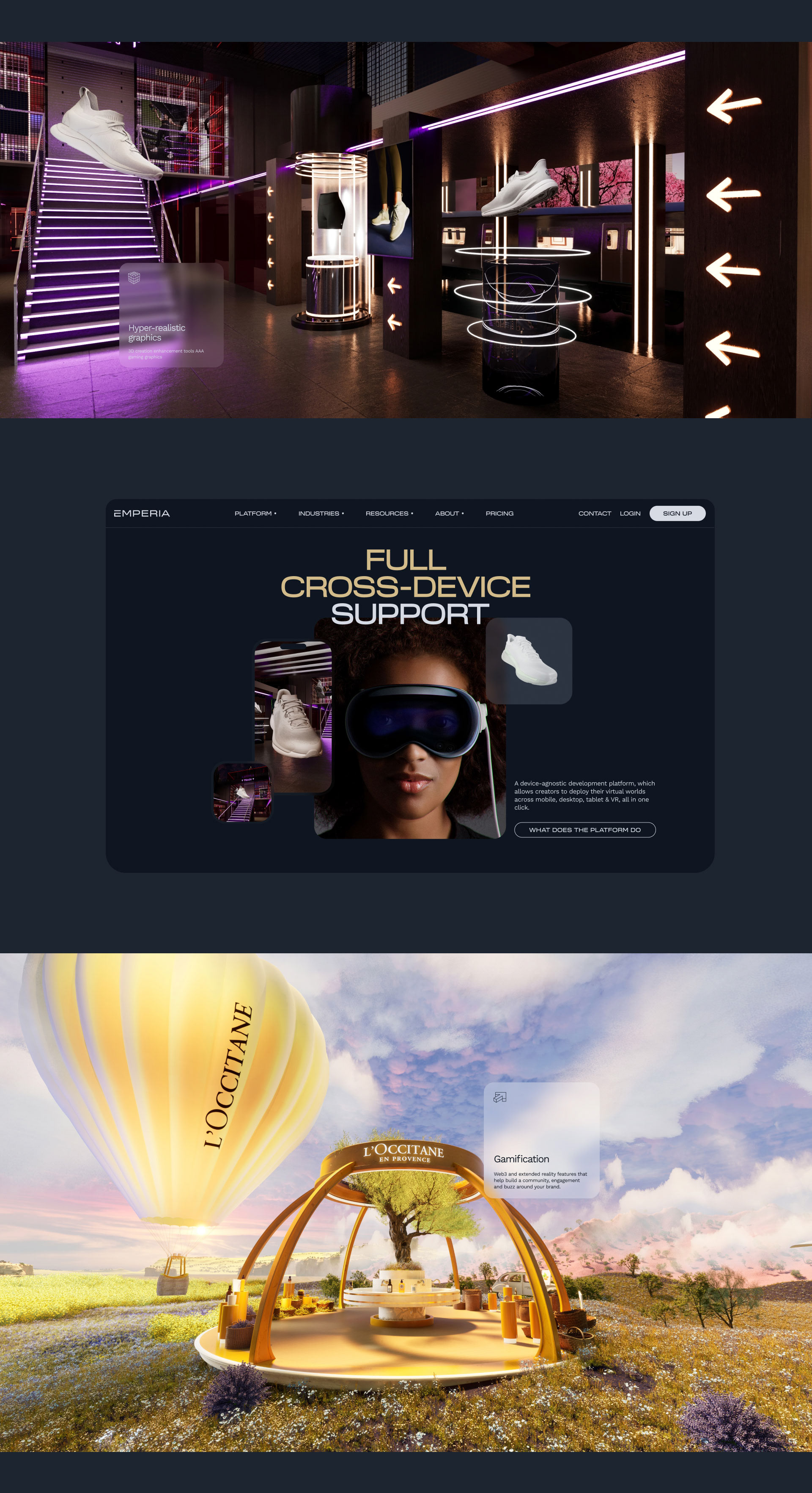 Emperia Virtual Store Platform for Retail & Fashion — Изображение №3 — Интерфейсы, Анимация на Dprofile