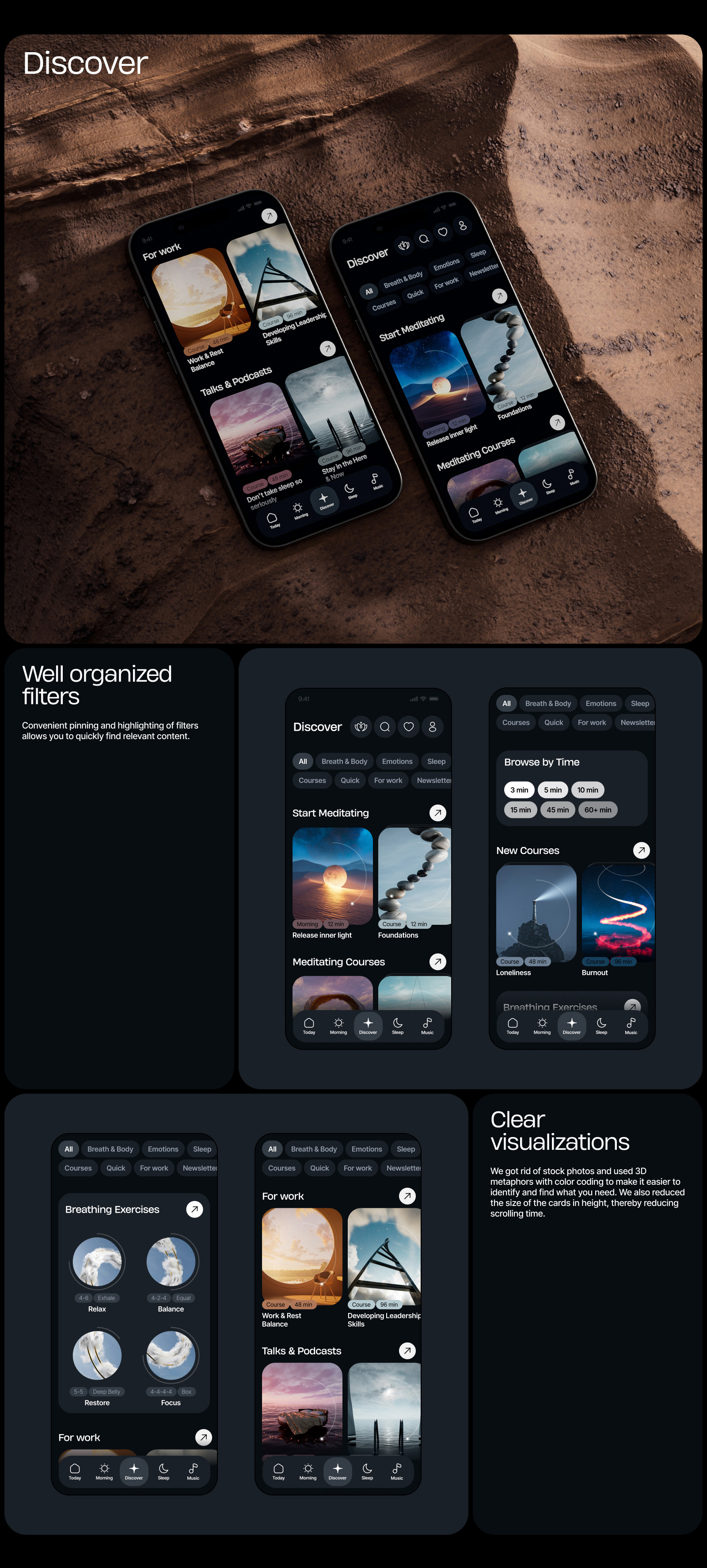 Meditopia App — Изображение №14 — Интерфейсы, 3D на Dprofile