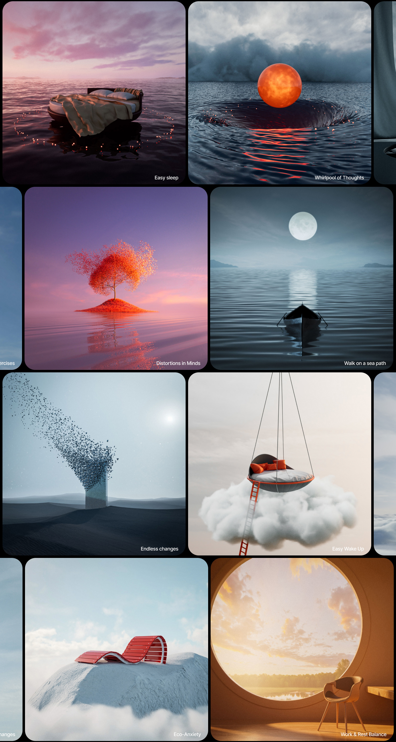 Meditopia App — Изображение №6 — Интерфейсы, 3D на Dprofile