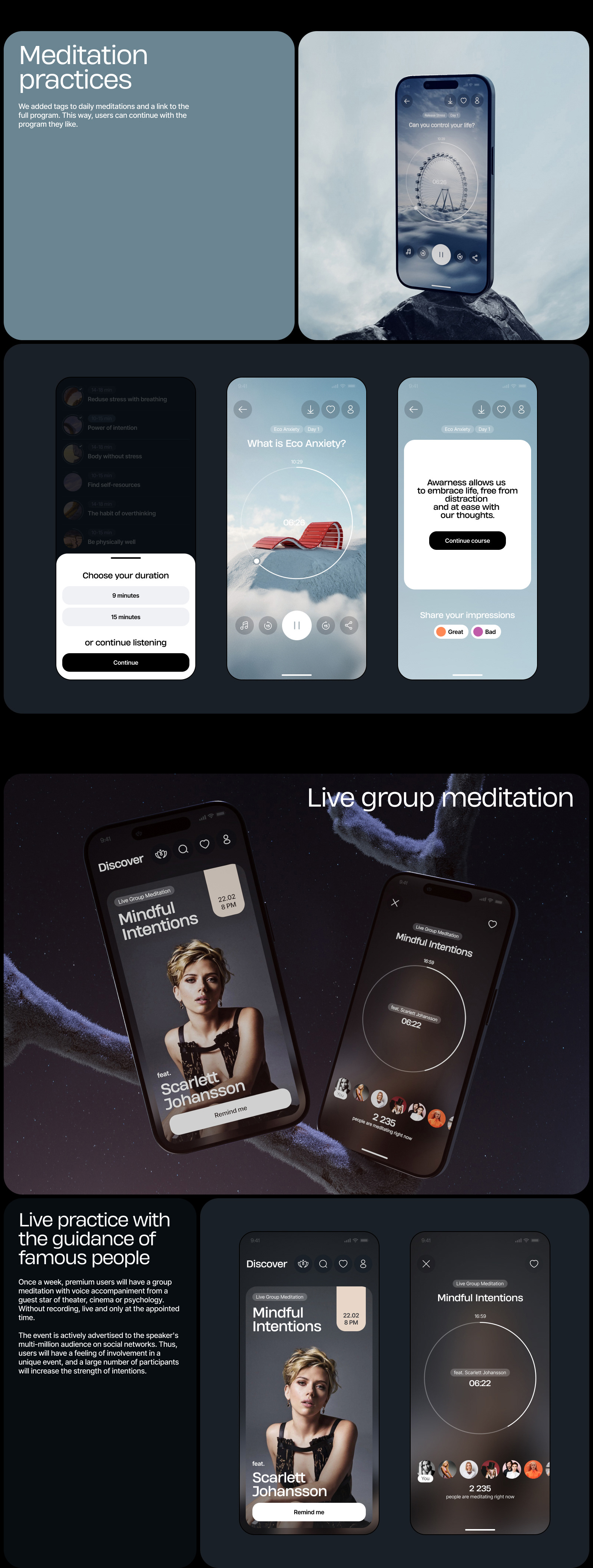 Meditopia App — Изображение №10 — Интерфейсы, 3D на Dprofile