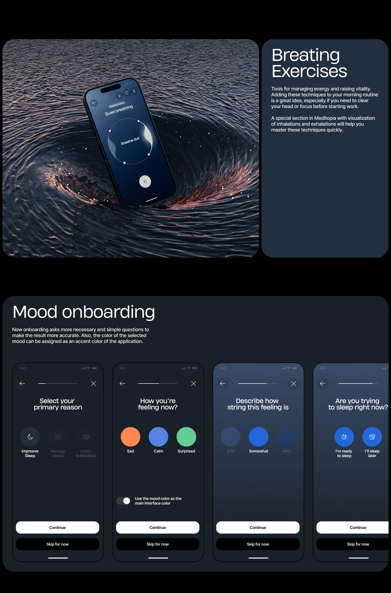 Meditopia App — Изображение №11 — Интерфейсы, 3D на Dprofile