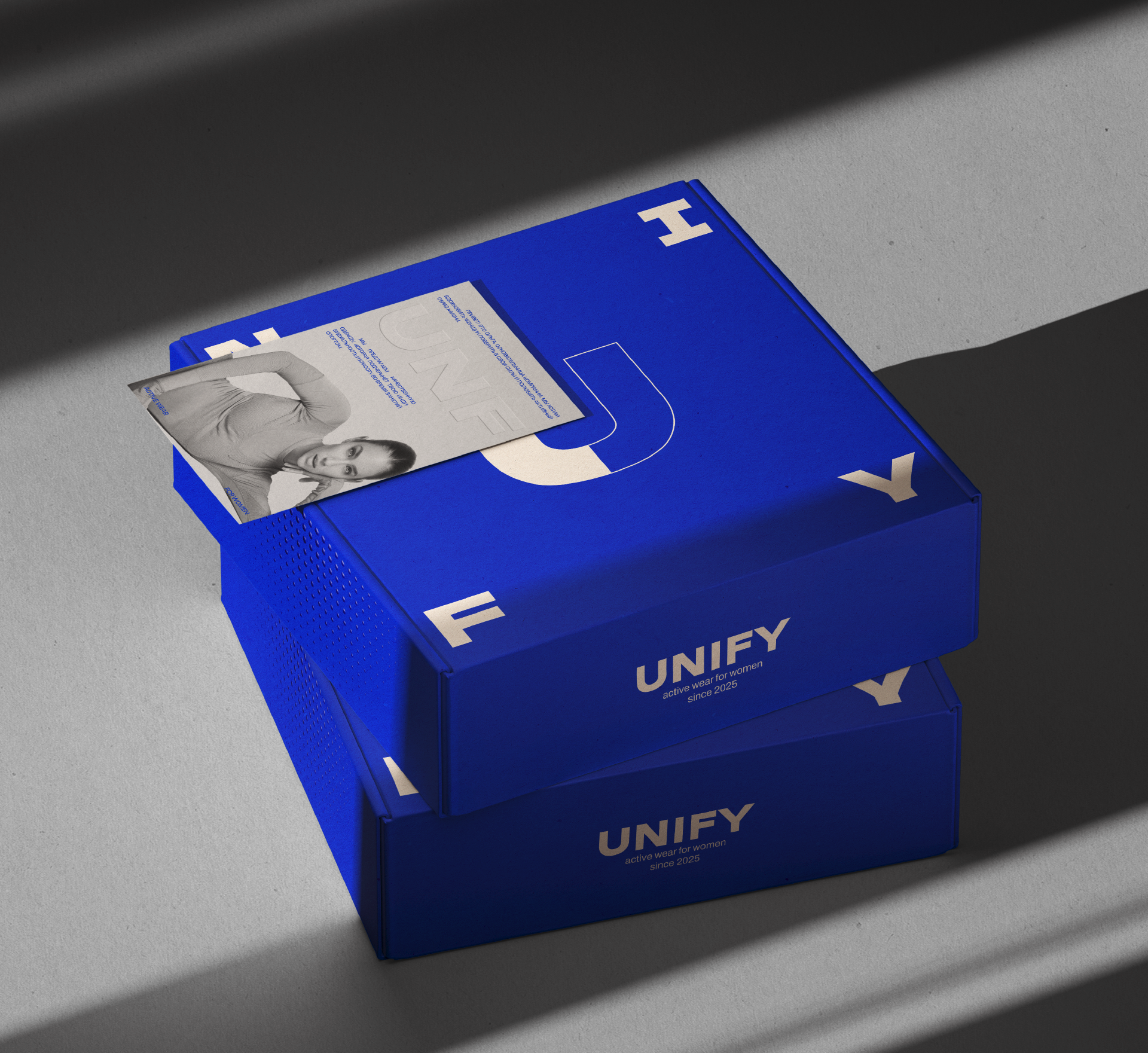 Упаковка для бренда спортивной женской одежды UNIFY — Изображение №13 — Брендинг, Графика на Dprofile
