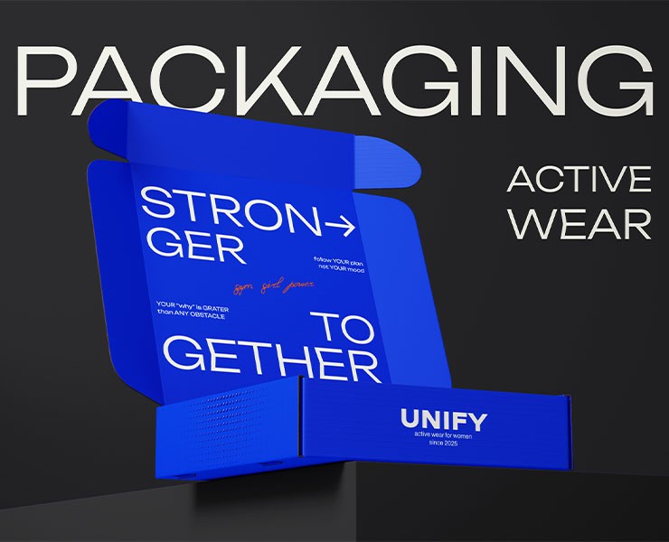 Упаковка для бренда спортивной женской одежды UNIFY на Dprofile