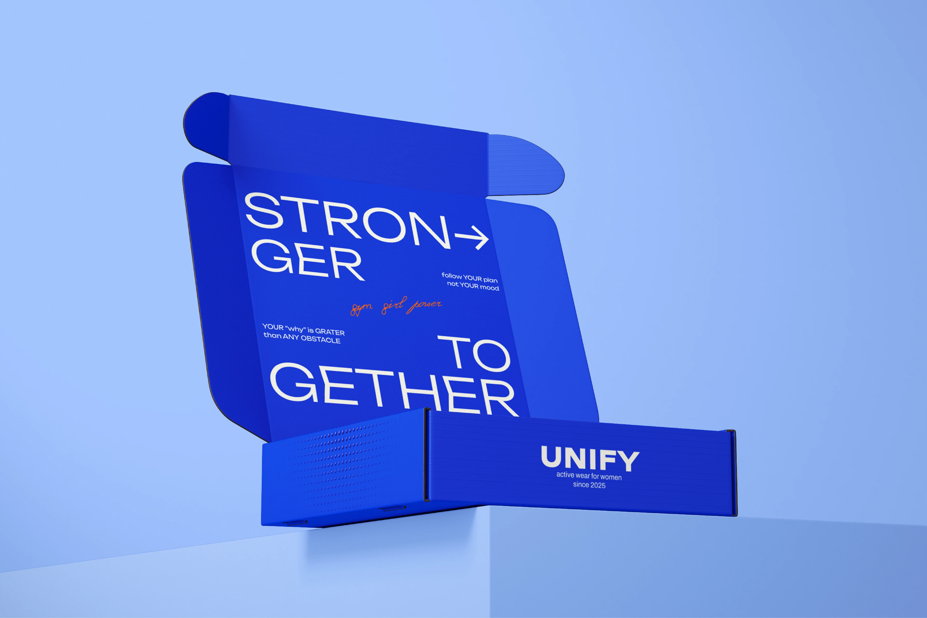 Упаковка для бренда спортивной женской одежды UNIFY — Изображение №6 — Брендинг, Графика на Dprofile