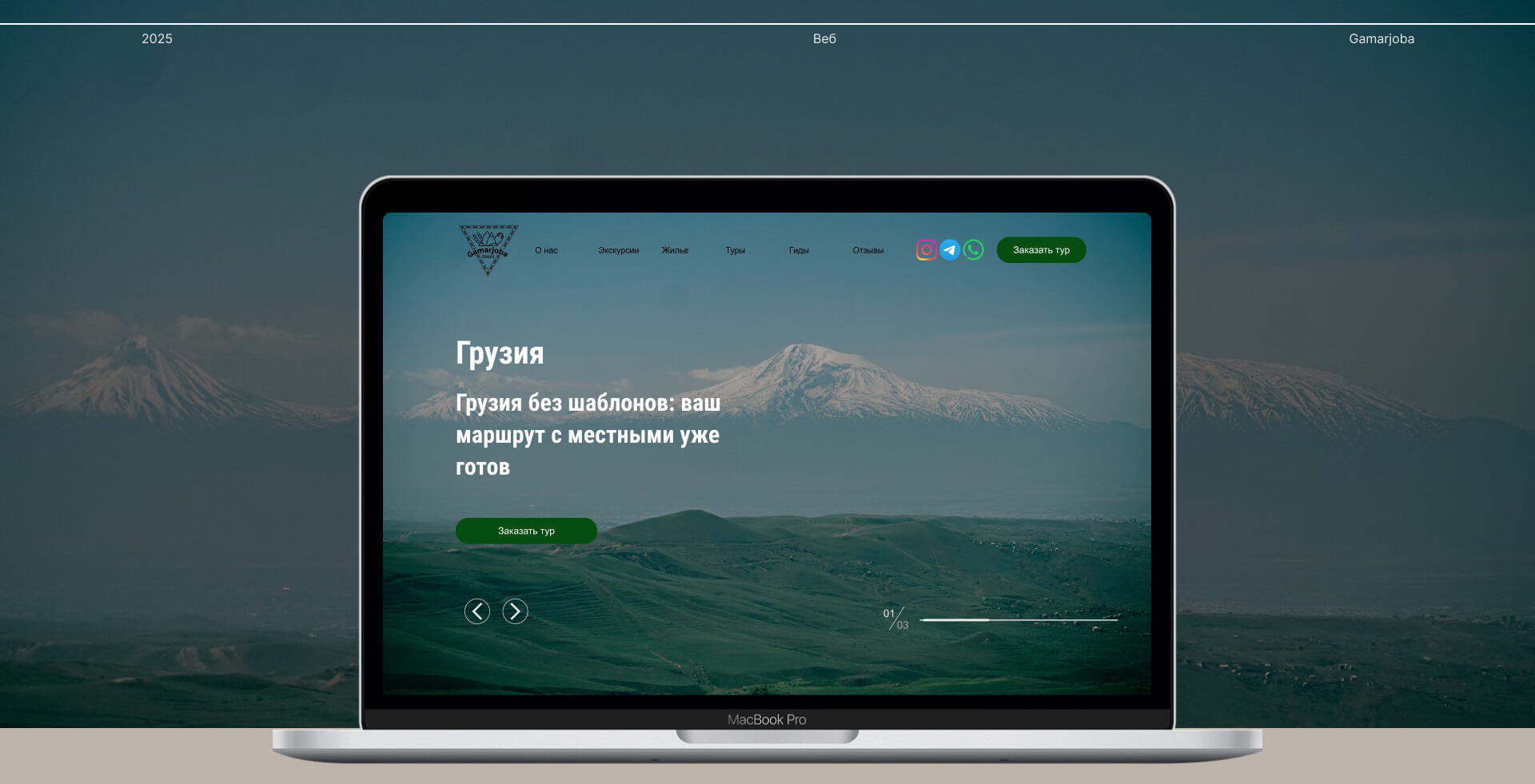Турагенство по Грузии Gamarjoba. — Изображение №1 — Интерфейсы на Dprofile