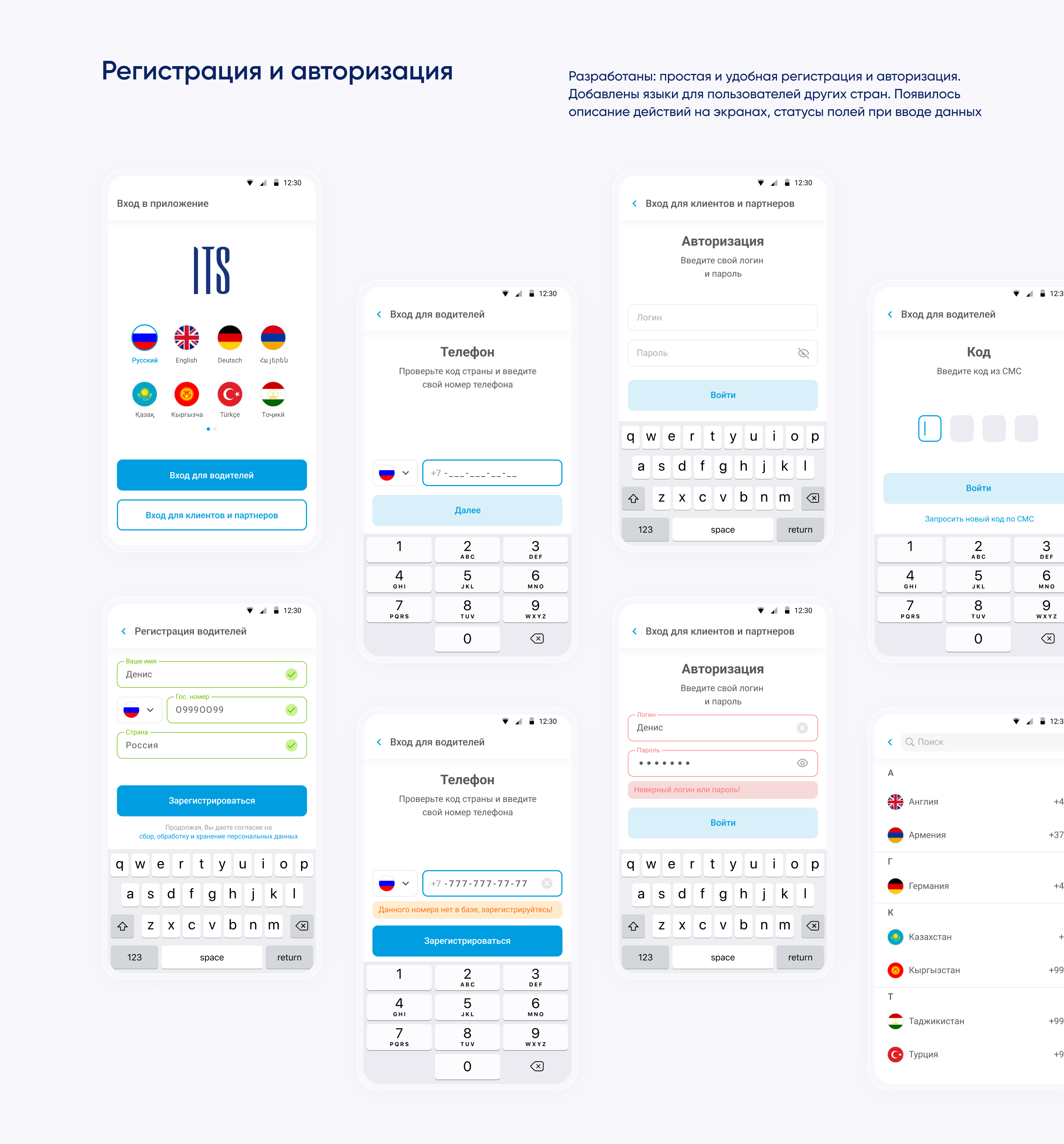 ITS | Мобильное приложение — Изображение №11 — Интерфейсы на Dprofile