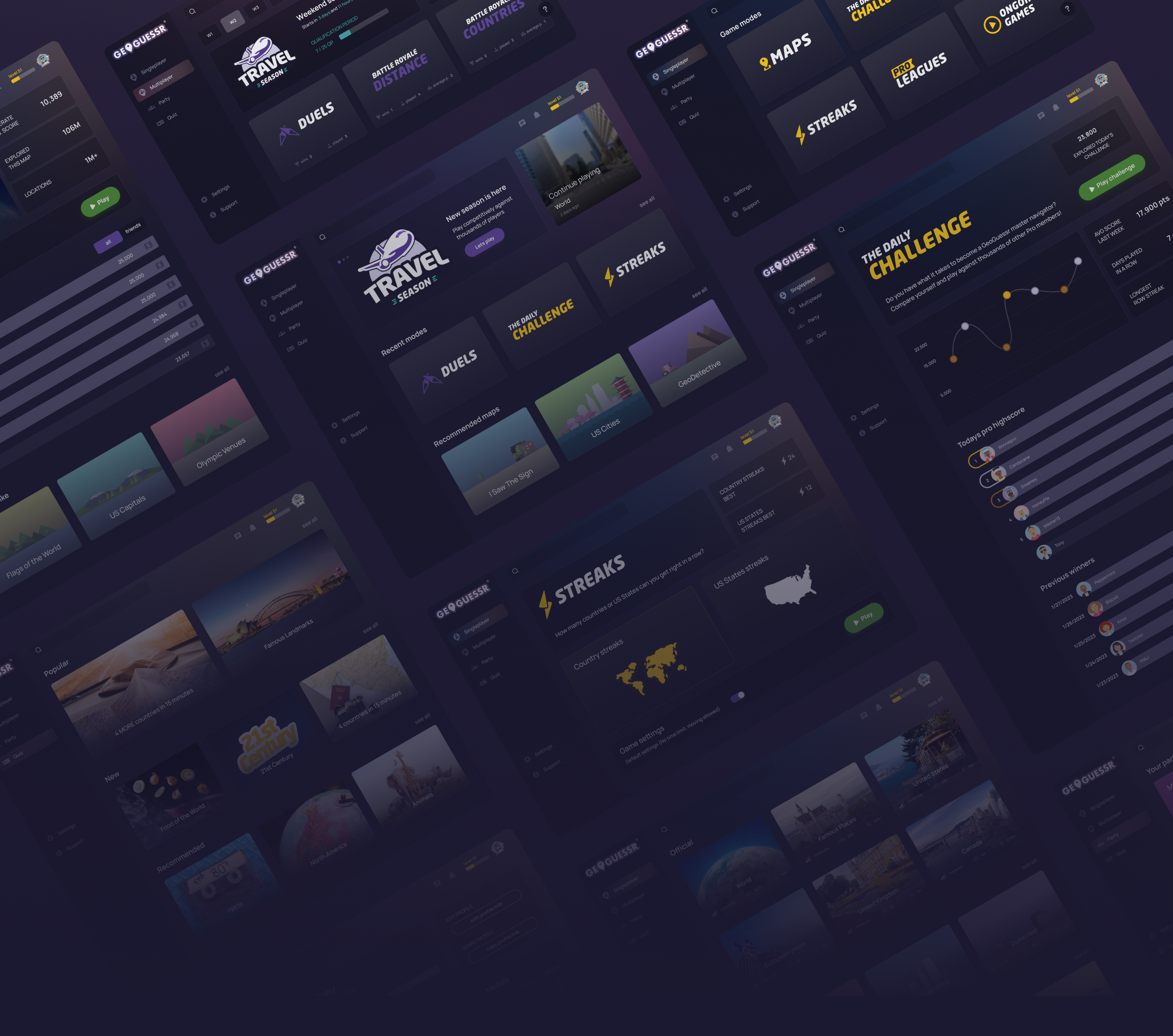 GeoGuessr Game UX/UI Redesign — Изображение №12 — Интерфейсы, Брендинг на Dprofile