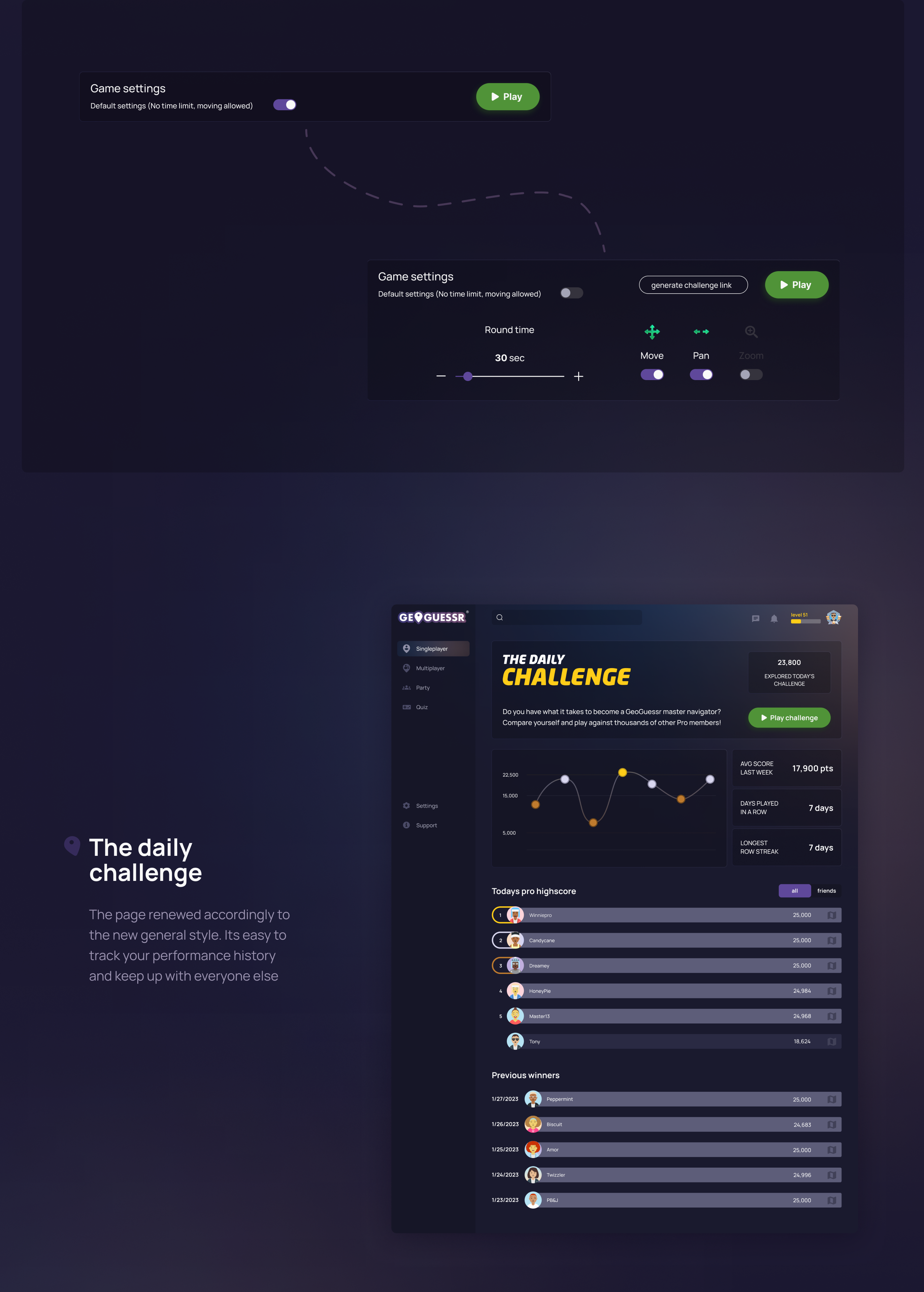 GeoGuessr Game UX/UI Redesign — Изображение №10 — Интерфейсы, Брендинг на Dprofile