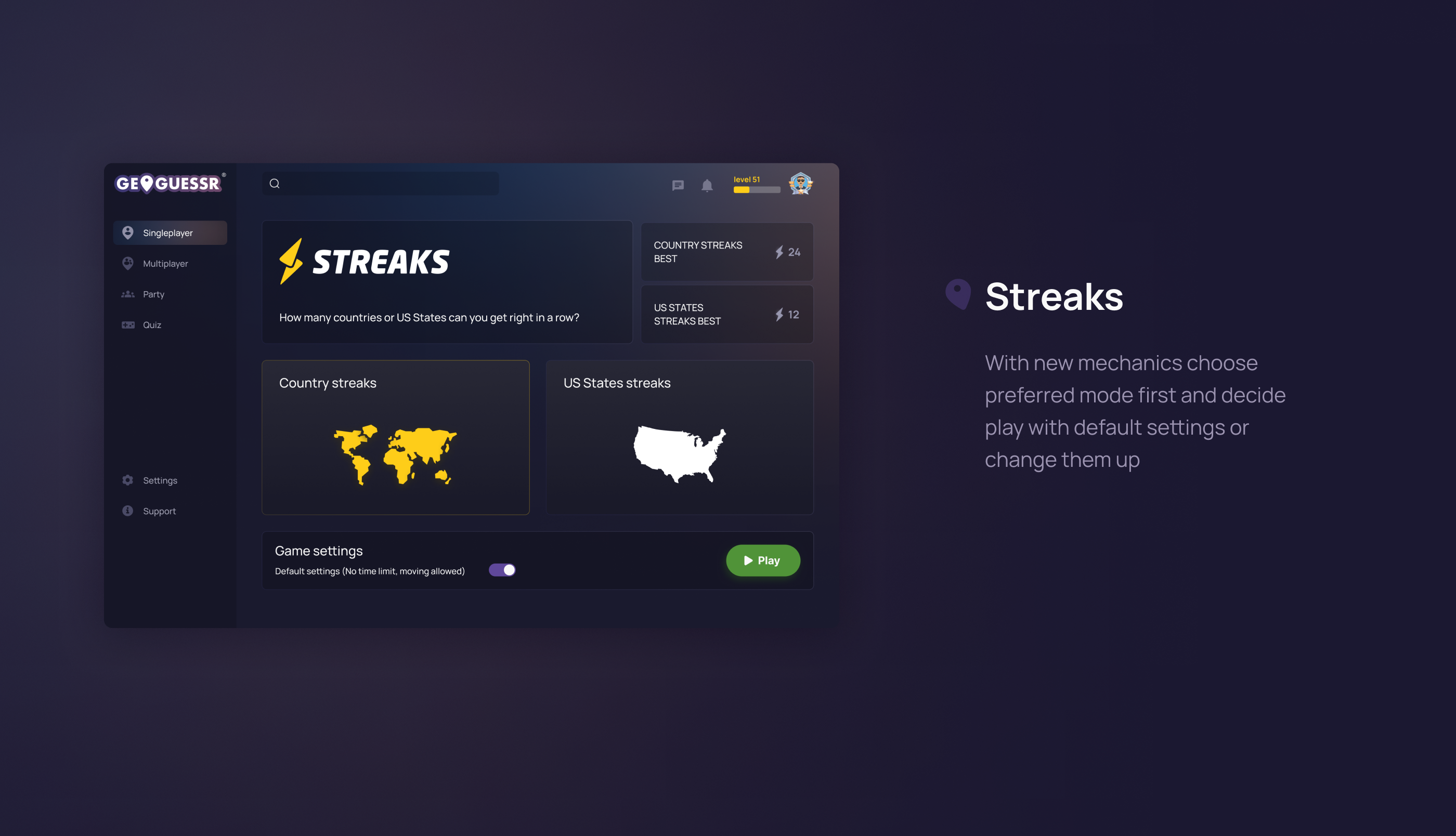 GeoGuessr Game UX/UI Redesign — Изображение №11 — Интерфейсы, Брендинг на Dprofile