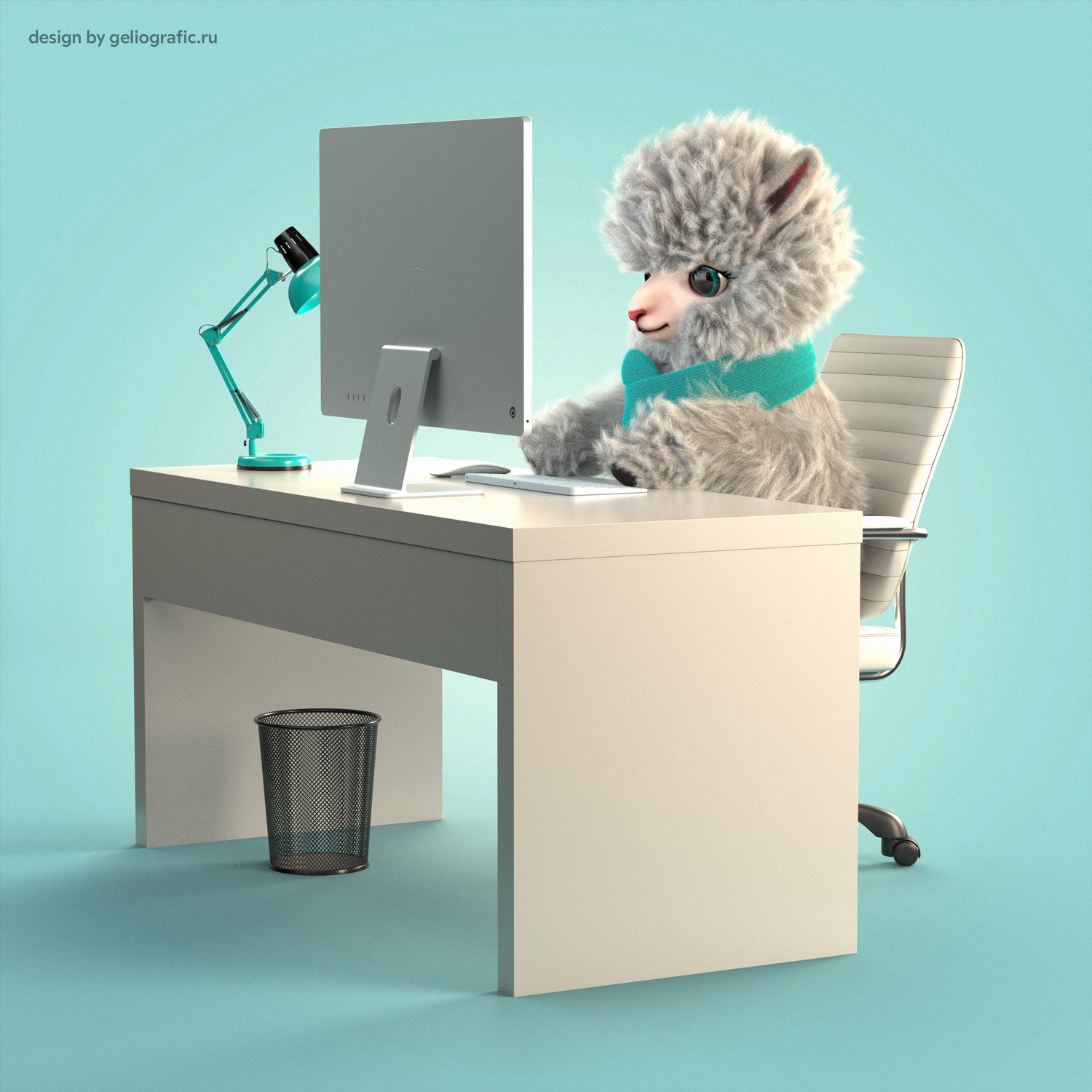 Маскот для IT-компании — Изображение №3 — Иллюстрация, 3D на Dprofile