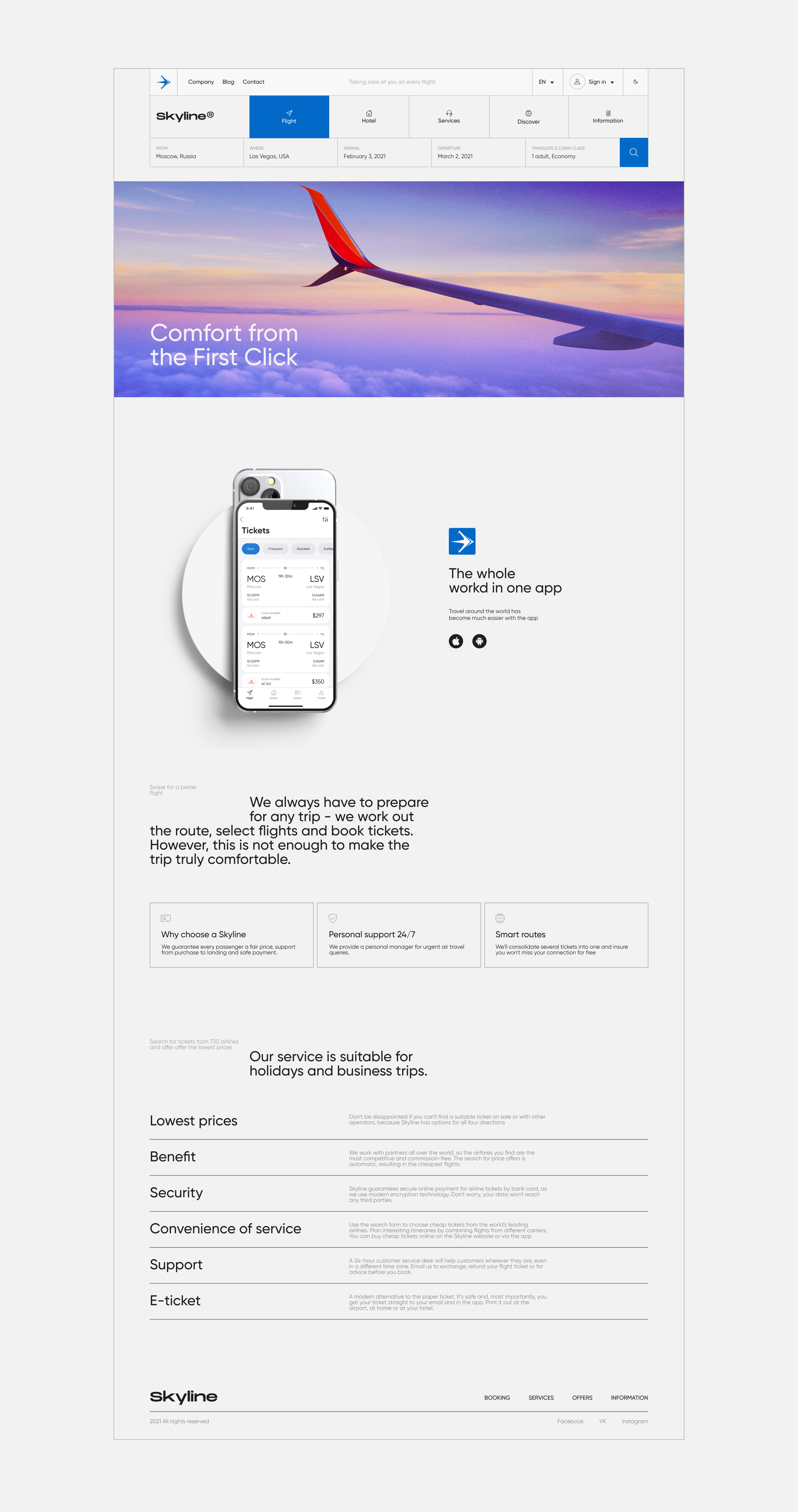 Skyline - Mobile App UX/UI — Изображение №9 — Интерфейсы на Dprofile
