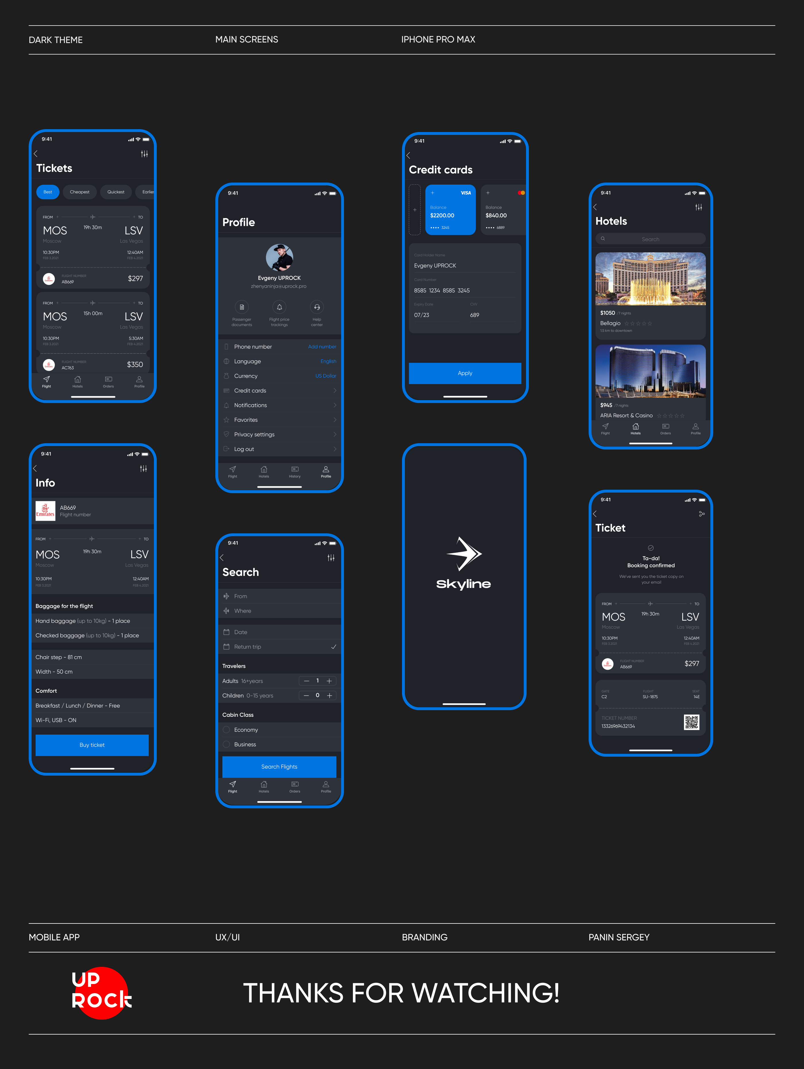 Skyline - Mobile App UX/UI — Изображение №14 — Интерфейсы на Dprofile