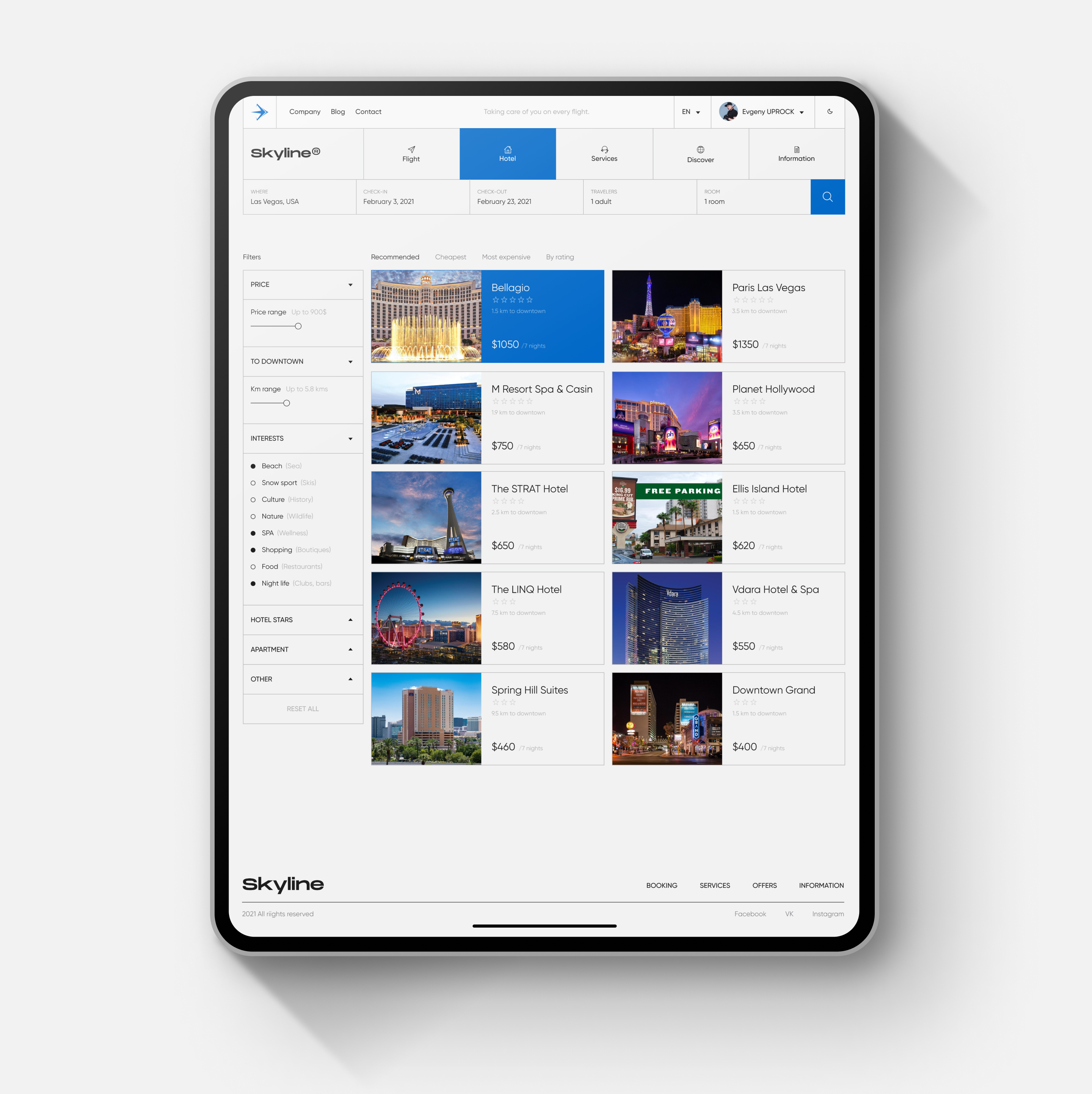Skyline - Mobile App UX/UI — Изображение №12 — Интерфейсы на Dprofile