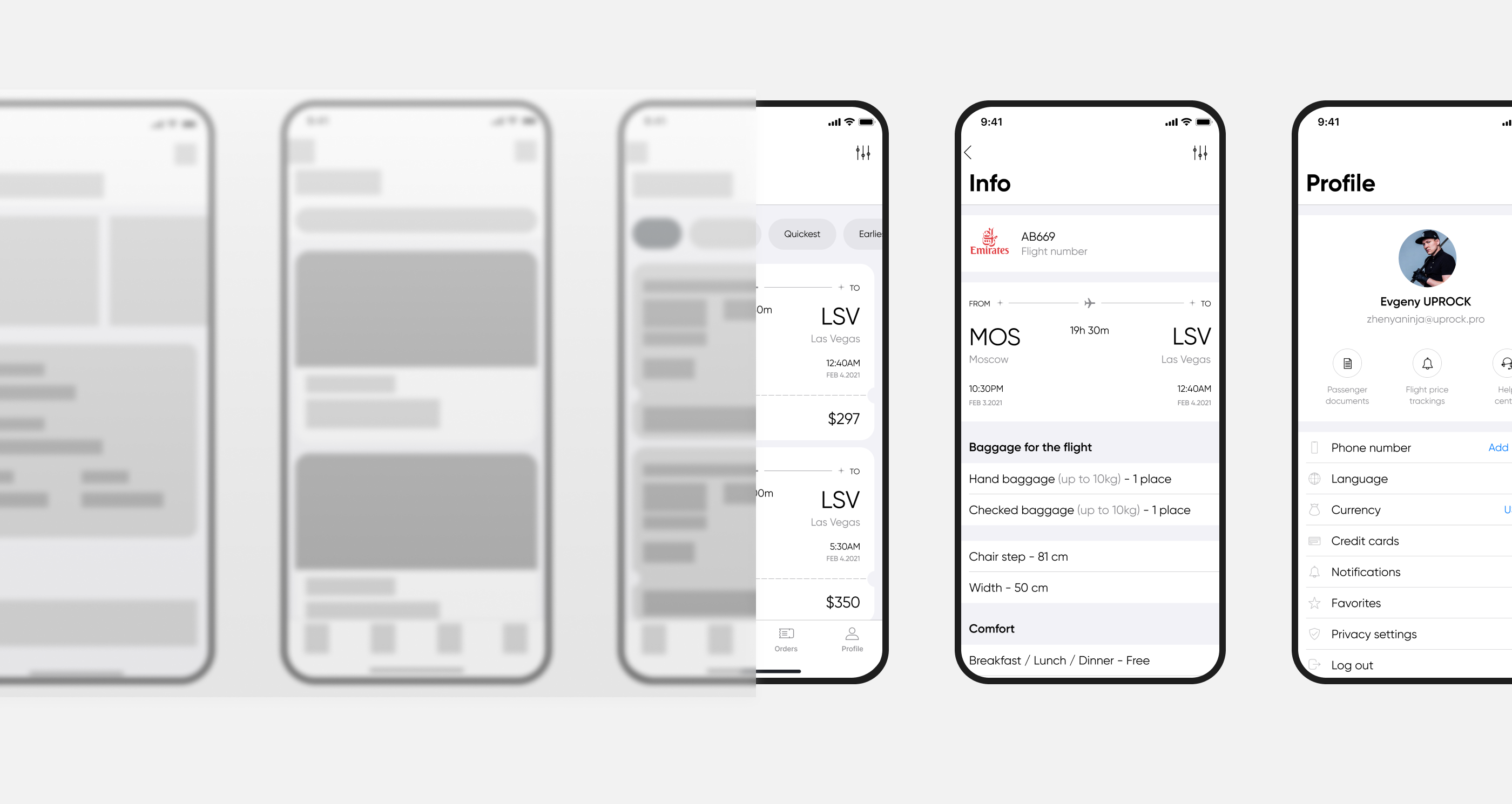 Skyline - Mobile App UX/UI — Изображение №6 — Интерфейсы на Dprofile