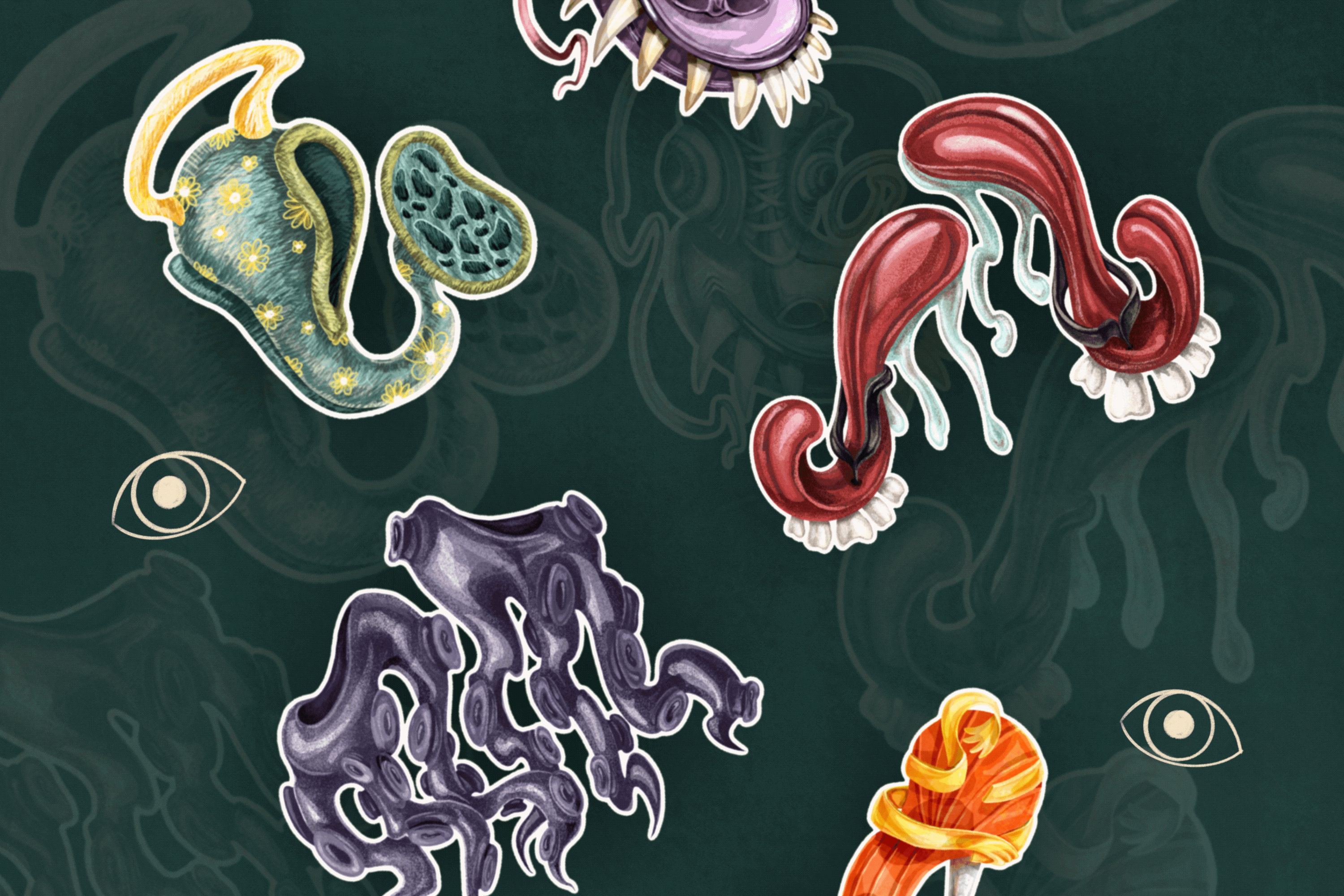 Стикерпак и паттерн — Изображение №3 — Иллюстрация на Dprofile