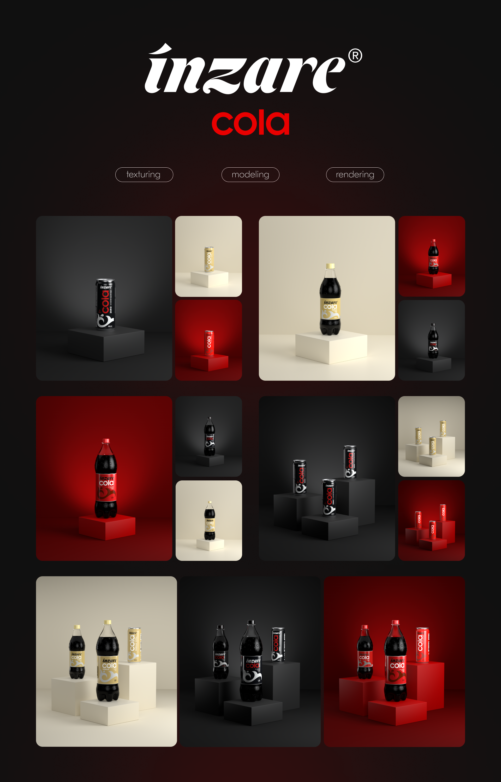 Inzare Cola — Изображение №1 — Брендинг, 3D на Dprofile