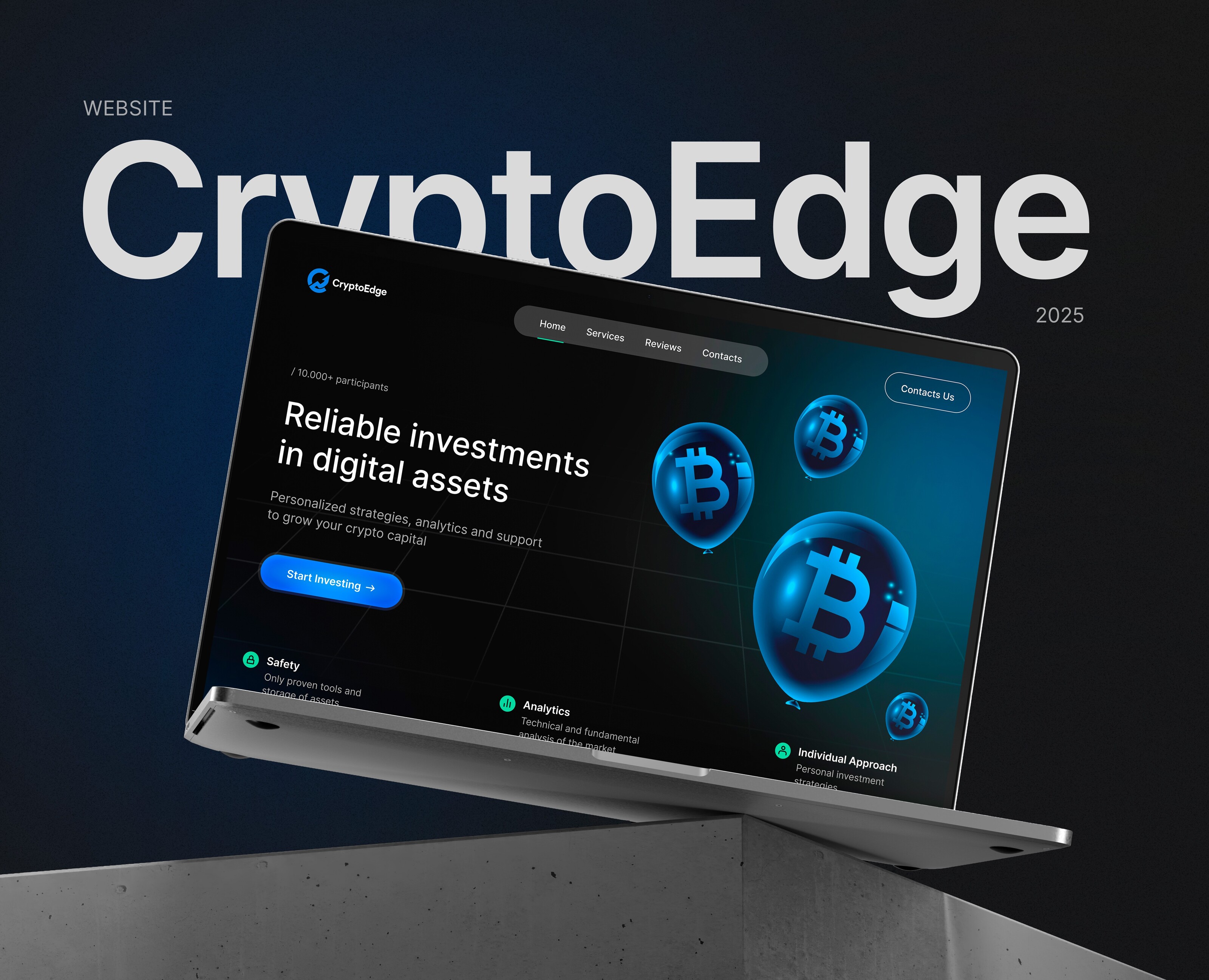 WEBSITE l CryptoEdge — Интерфейсы на Dprofile