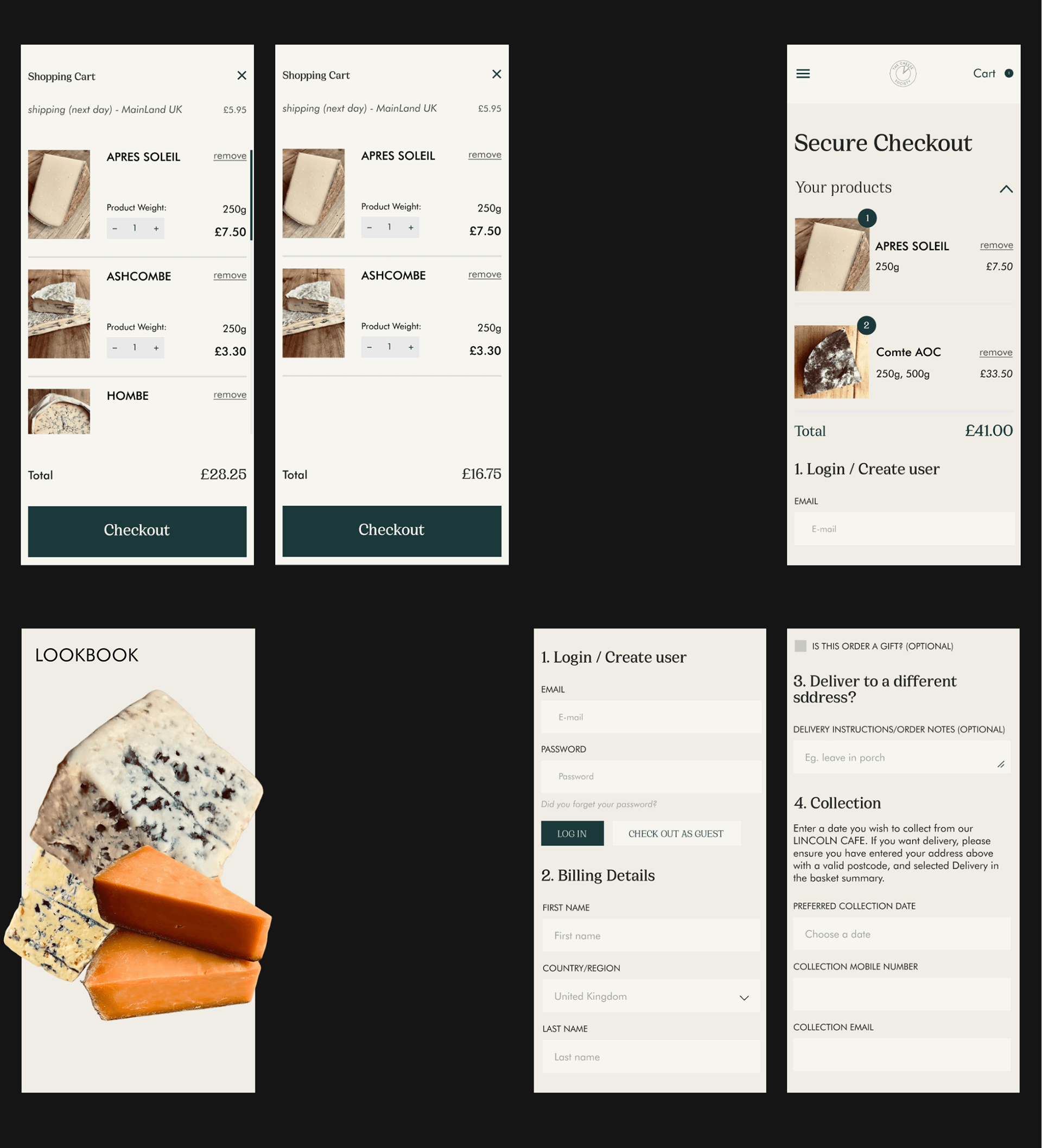 THE CHEESE SOCIETY | concept online store — Изображение №6 — Интерфейсы на Dprofile