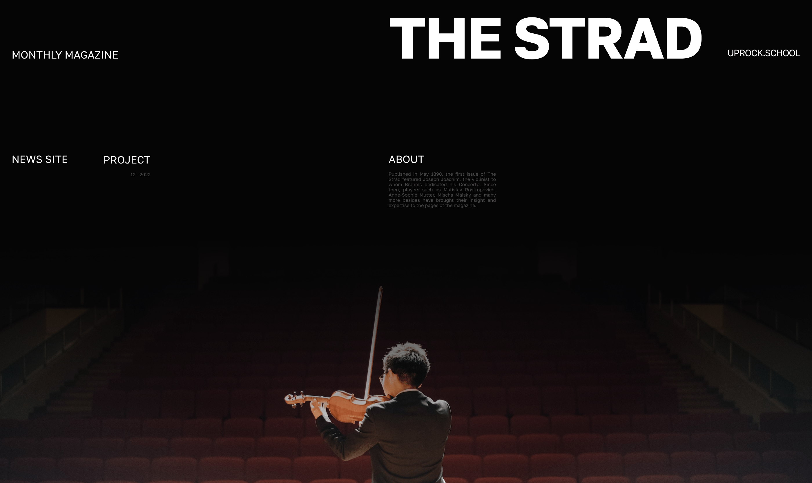 THE STRAD MAGAZINE ● Redesign Concept — Изображение №1 — Интерфейсы на Dprofile
