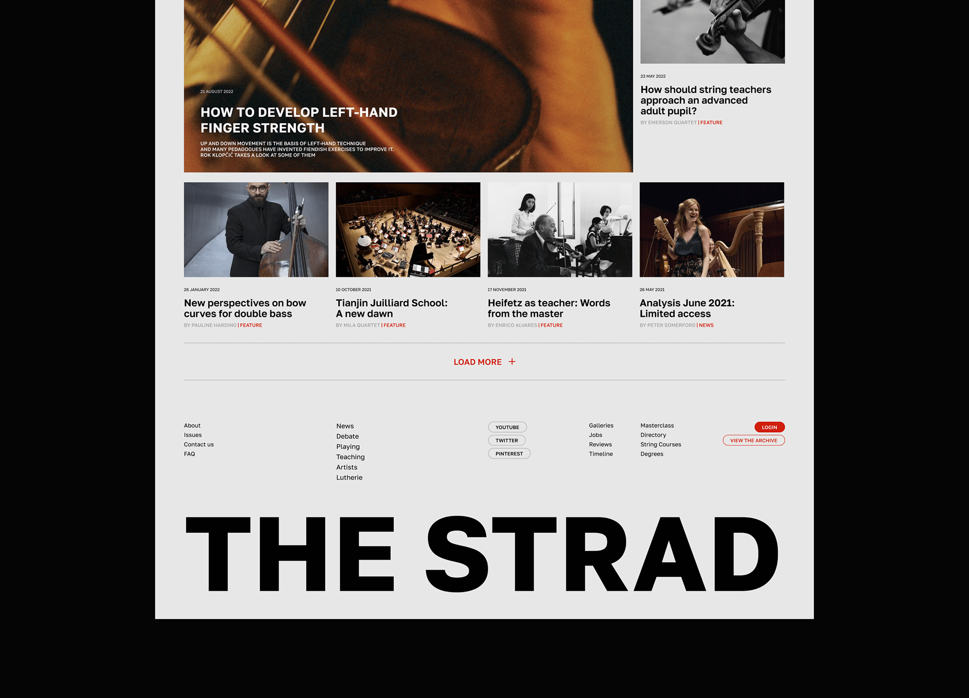 THE STRAD MAGAZINE ● Redesign Concept — Изображение №17 — Интерфейсы на Dprofile