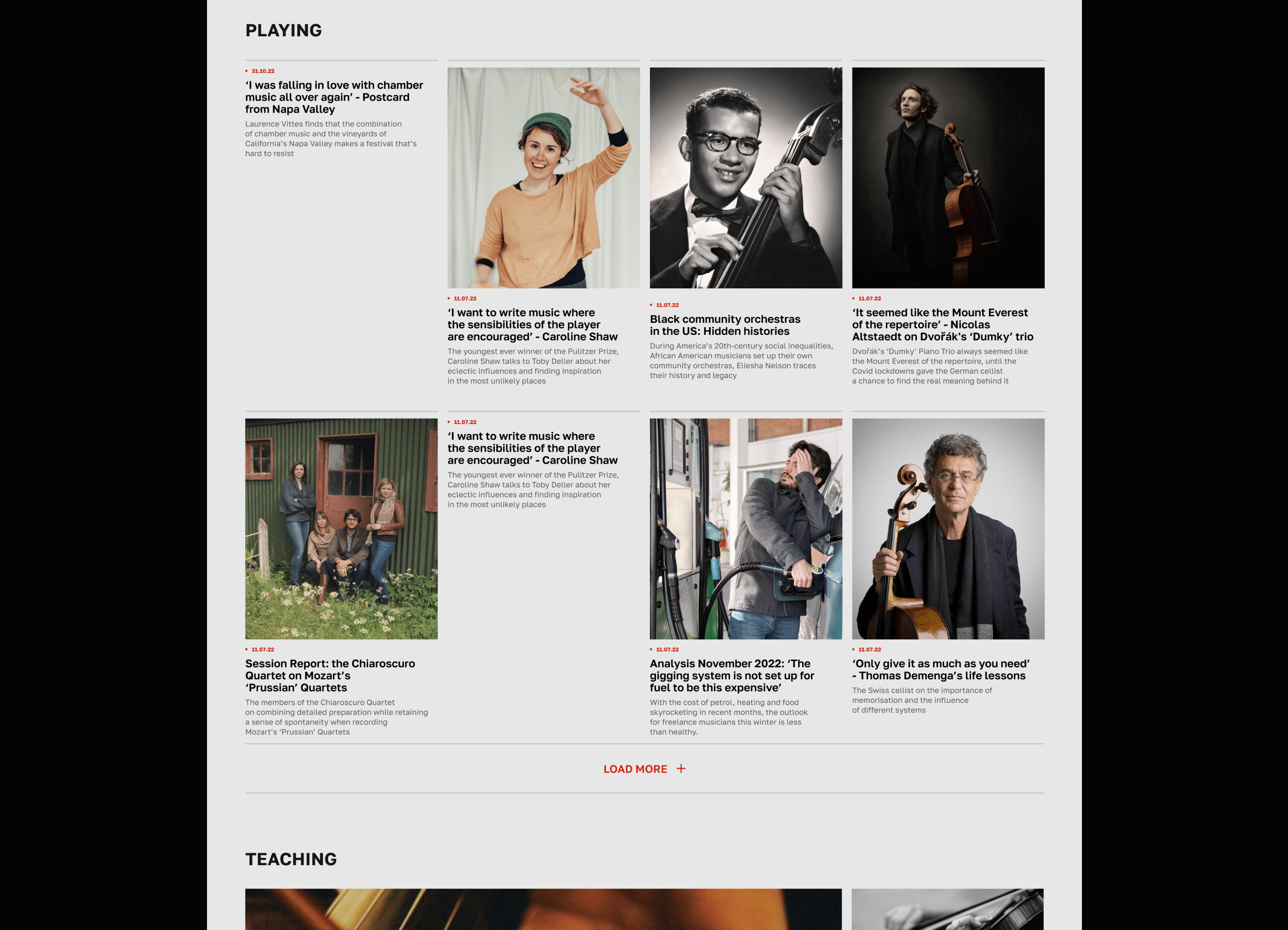THE STRAD MAGAZINE ● Redesign Concept — Изображение №16 — Интерфейсы на Dprofile