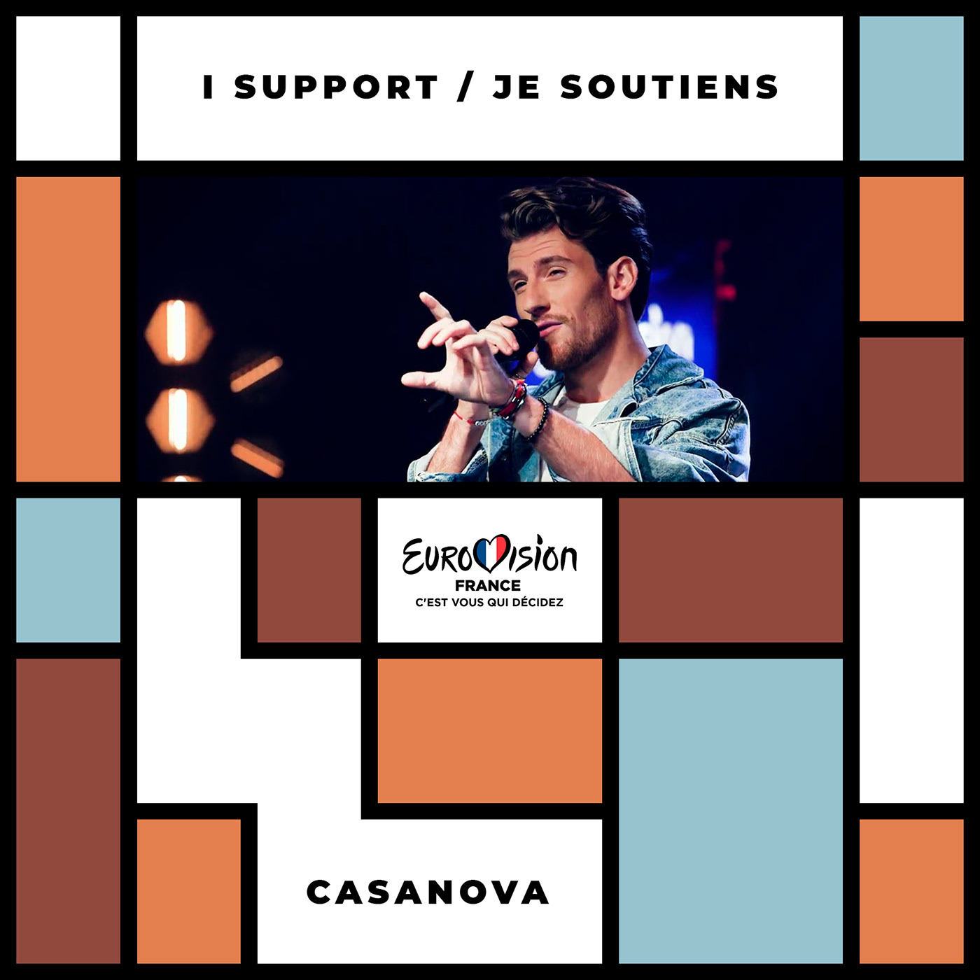 Саппорт-аватарки участников французского отбора на ESC 2021 — Изображение №6 — Брендинг, Маркетинг на Dprofile