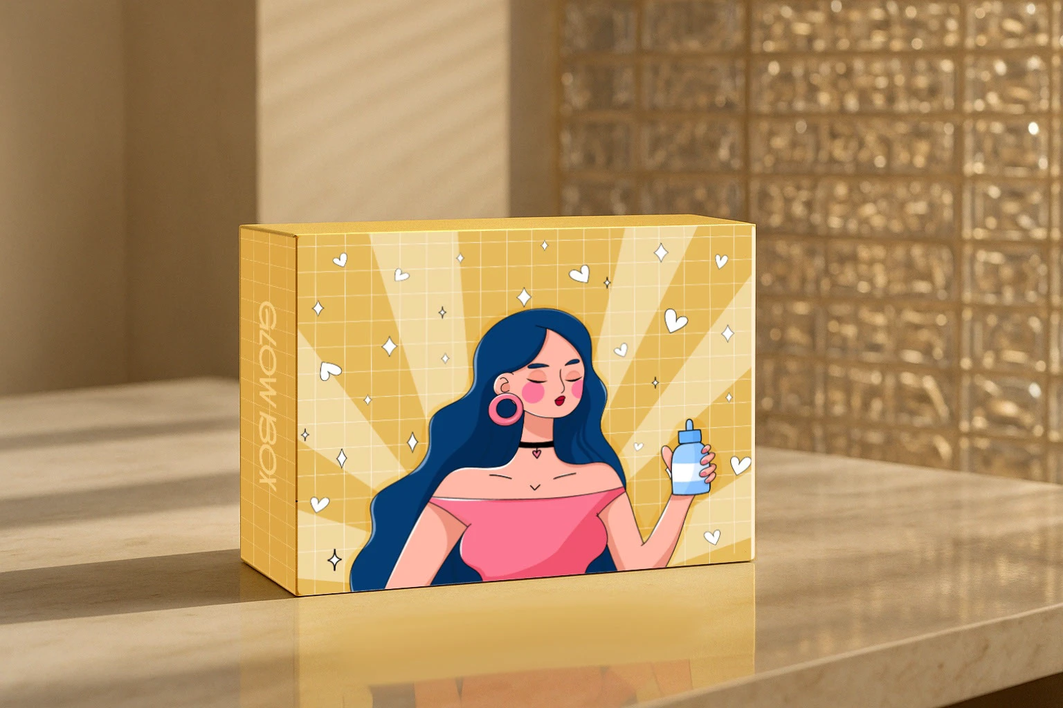 Beauty Box - иллюстрации и оформление упаковкиц — Изображение №4 — Интерфейсы, Иллюстрация на Dprofile