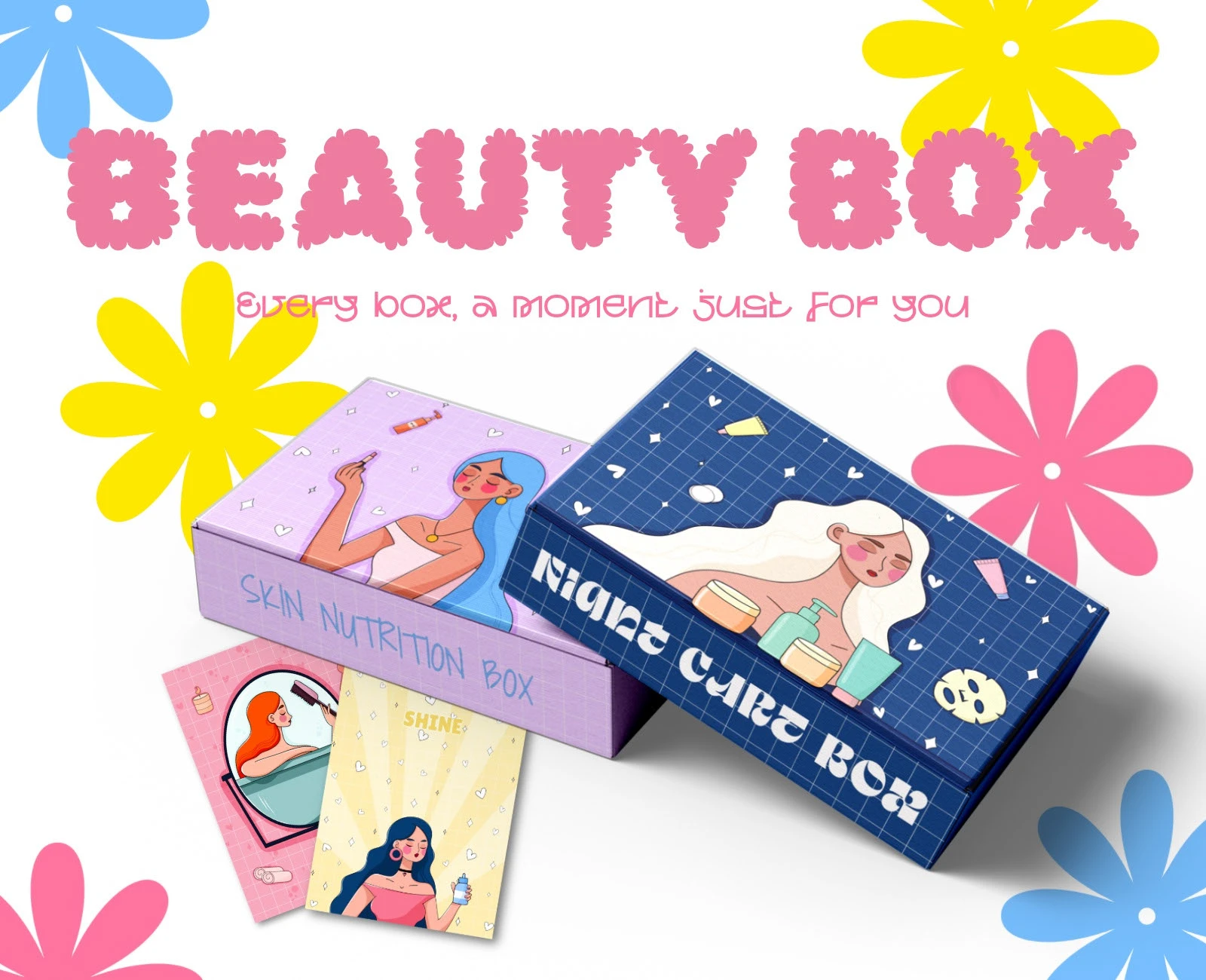Beauty Box - иллюстрации и оформление упаковкиц — Изображение №1 — Интерфейсы, Иллюстрация на Dprofile