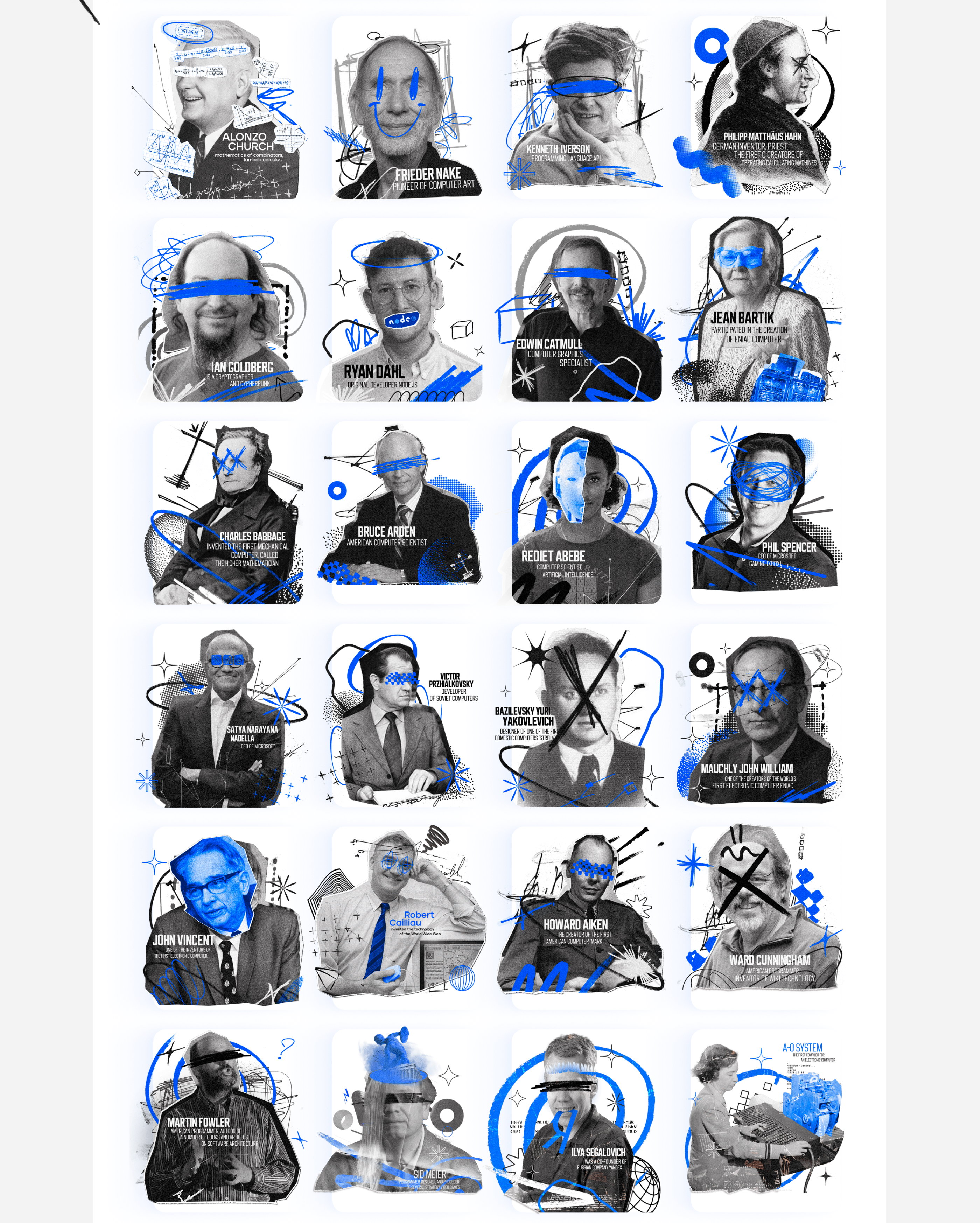 150+ Unique images of famous IT specialists — Изображение №3 — Графика на Dprofile