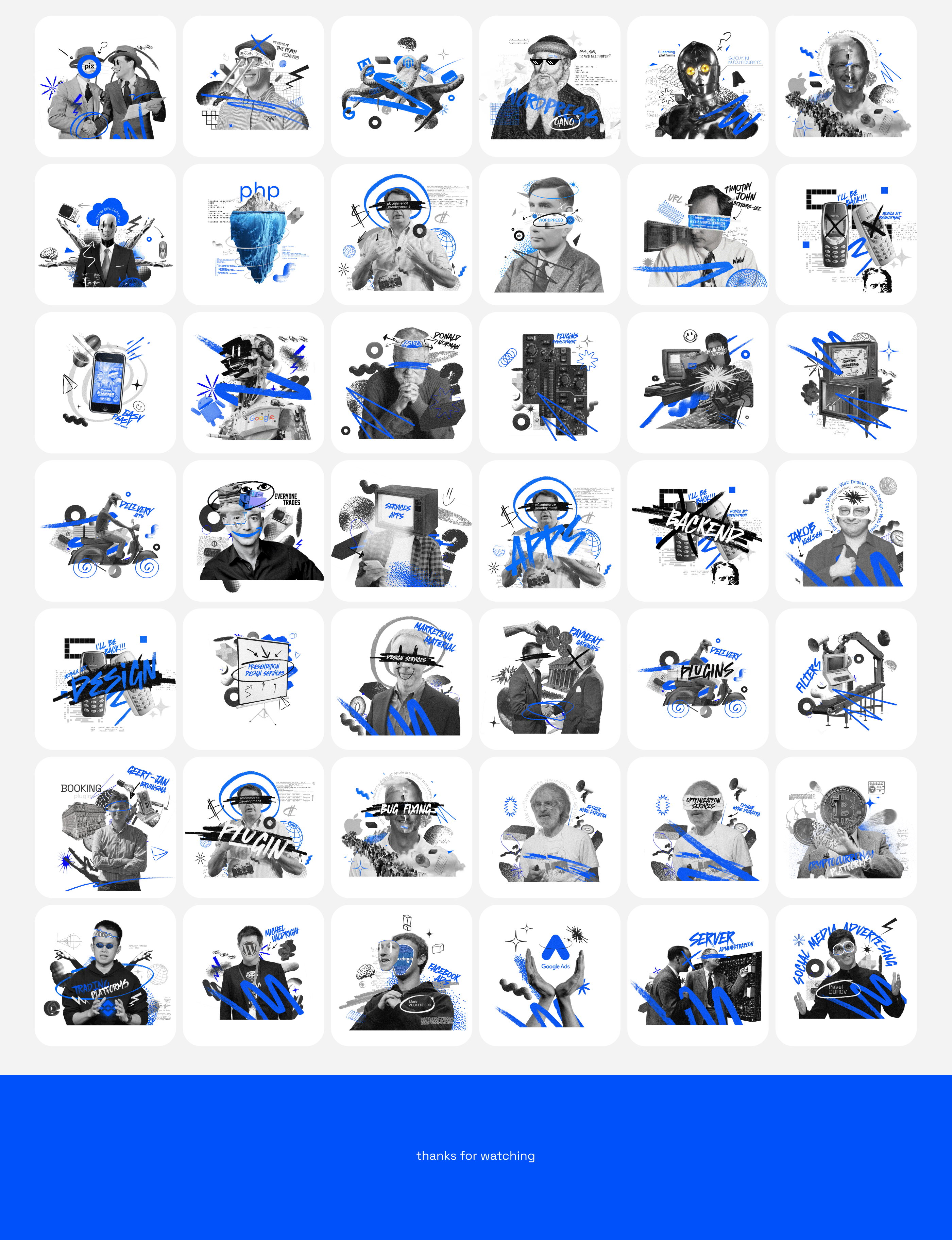 150+ Unique images of famous IT specialists — Изображение №5 — Графика на Dprofile