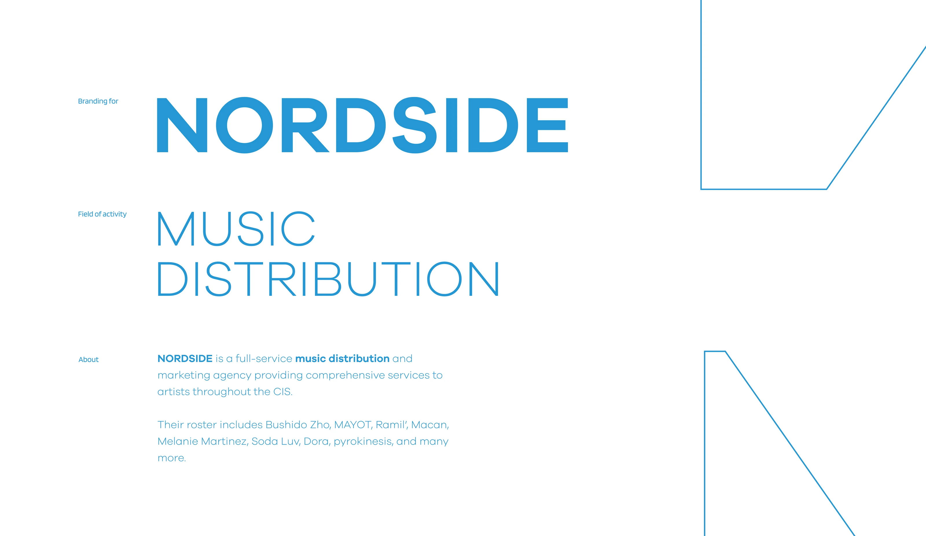 NORDSIDE | Ребрендинг Музыкального Лейбла — Изображение №2 — Брендинг, Анимация на Dprofile