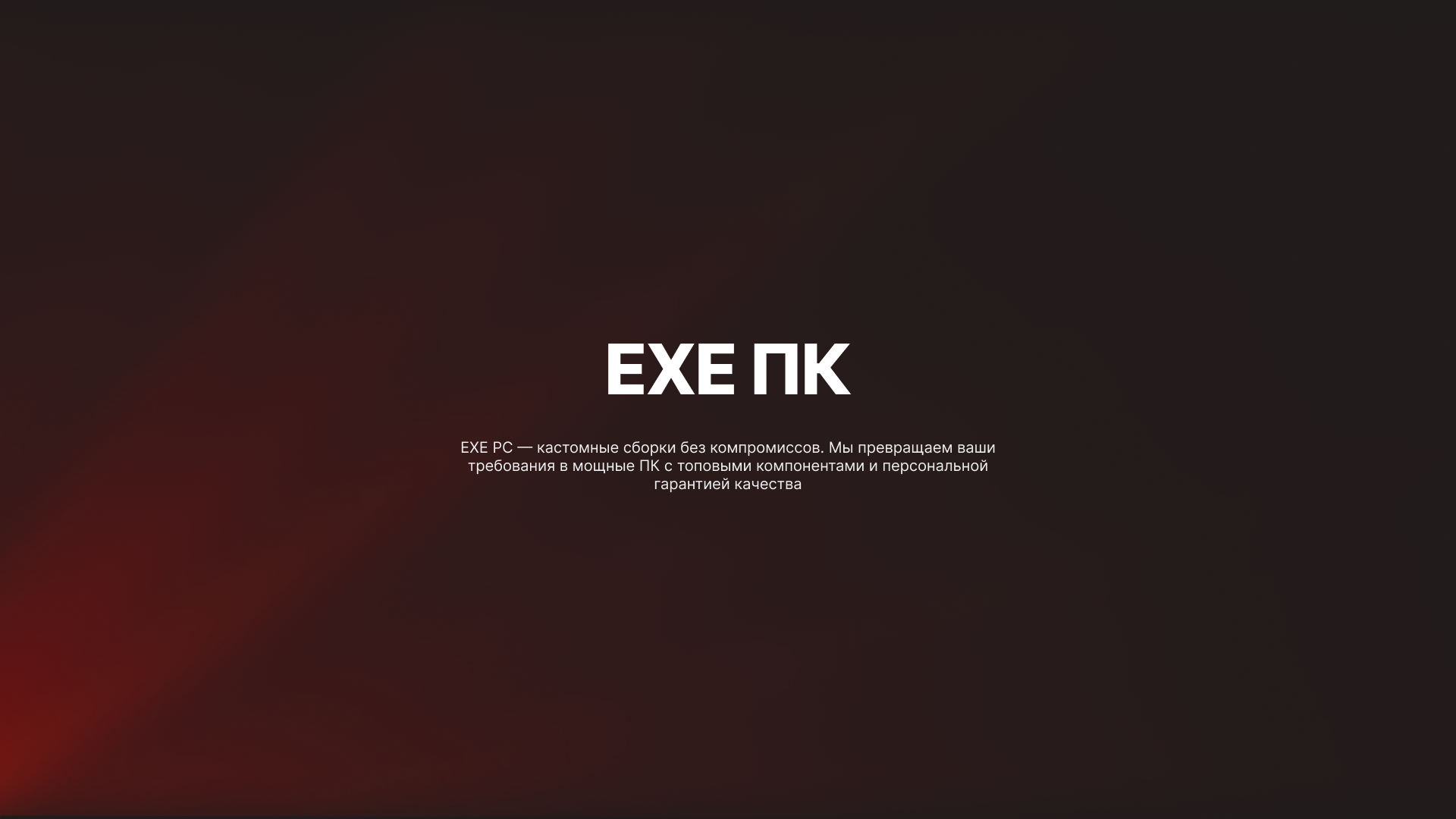 EXE ПК ПРЕЗЕНТАЦИЯ + ЛЕНДИНГ — Изображение №1 — Интерфейсы на Dprofile