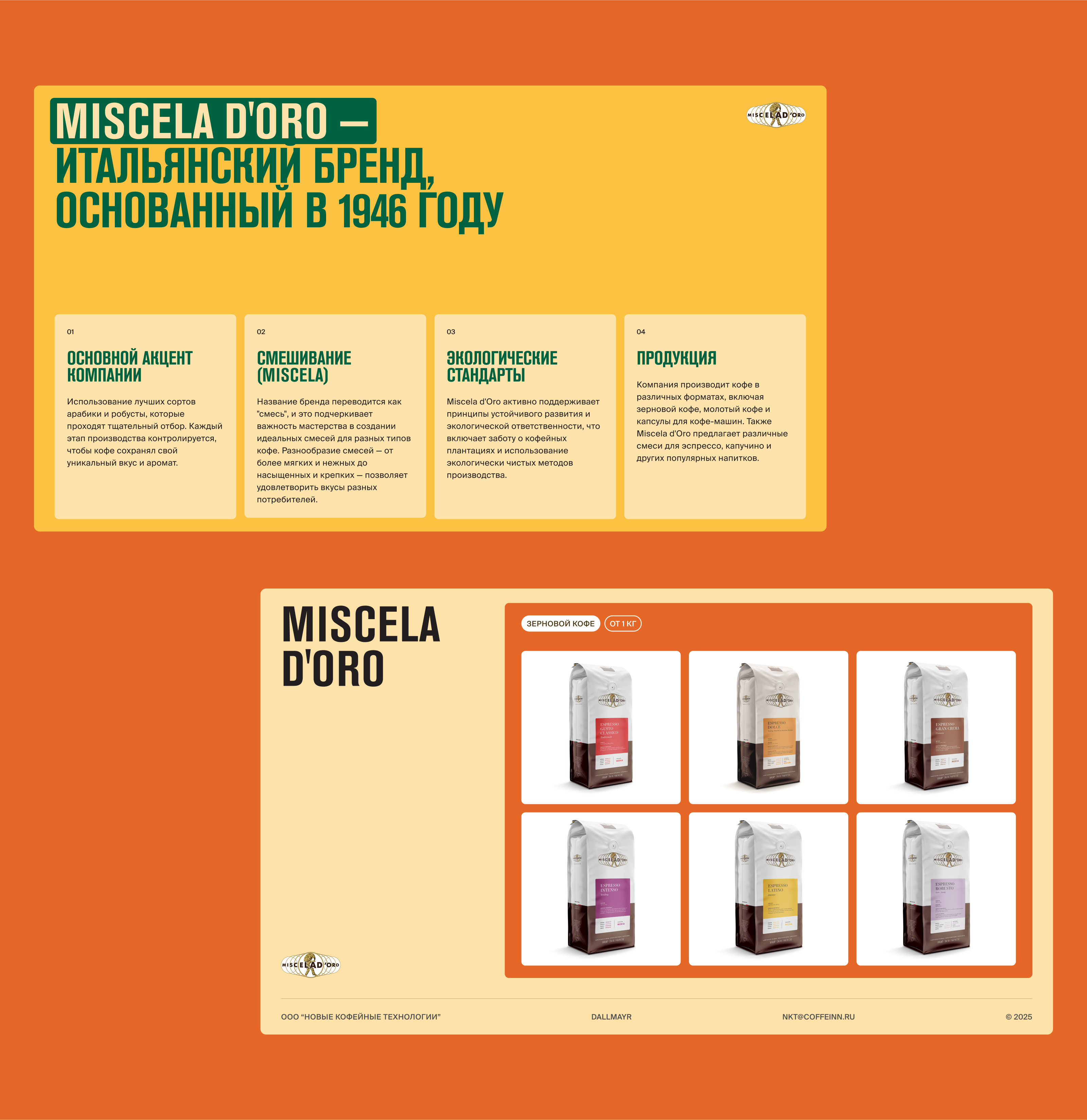 Презентация Coferium. Производитель и дистрибьютор кофе — Изображение №10 — Интерфейсы, Маркетинг на Dprofile