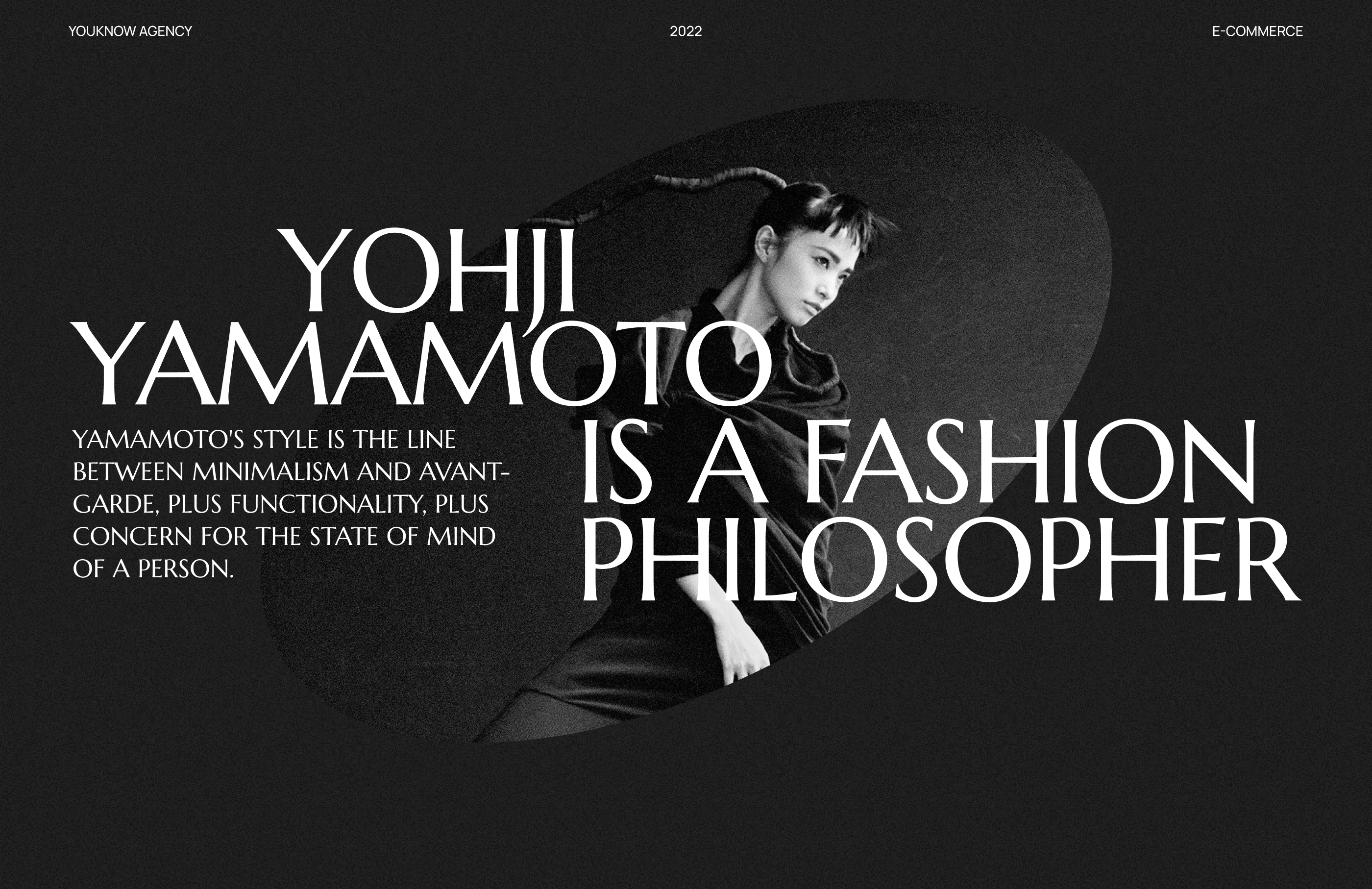 Yohji Yamamoto — redesign concept — Изображение №1 — Интерфейсы, Анимация на Dprofile